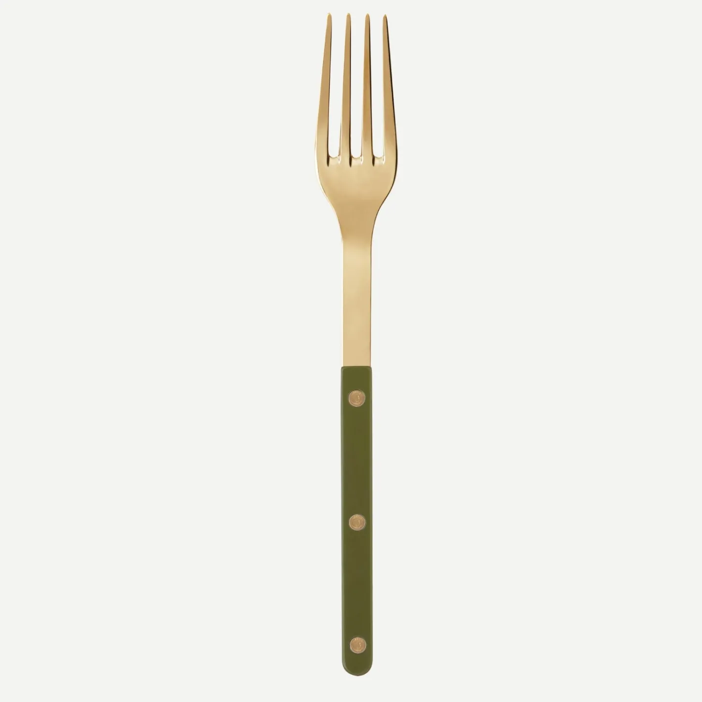 Sabre Paris Bistrot Gold Solid, Green fern | Serving Fork