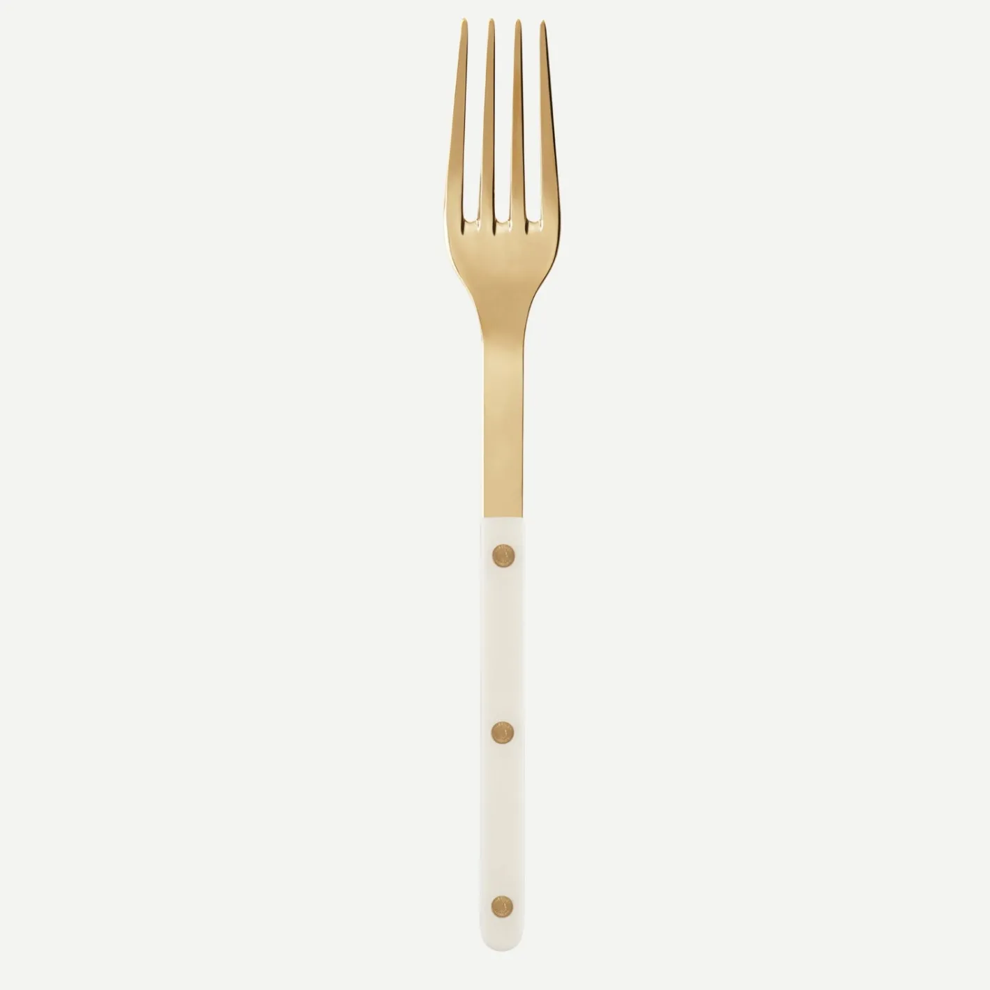 Sabre Paris Bistrot Gold Solid, Ivory | Serving Fork