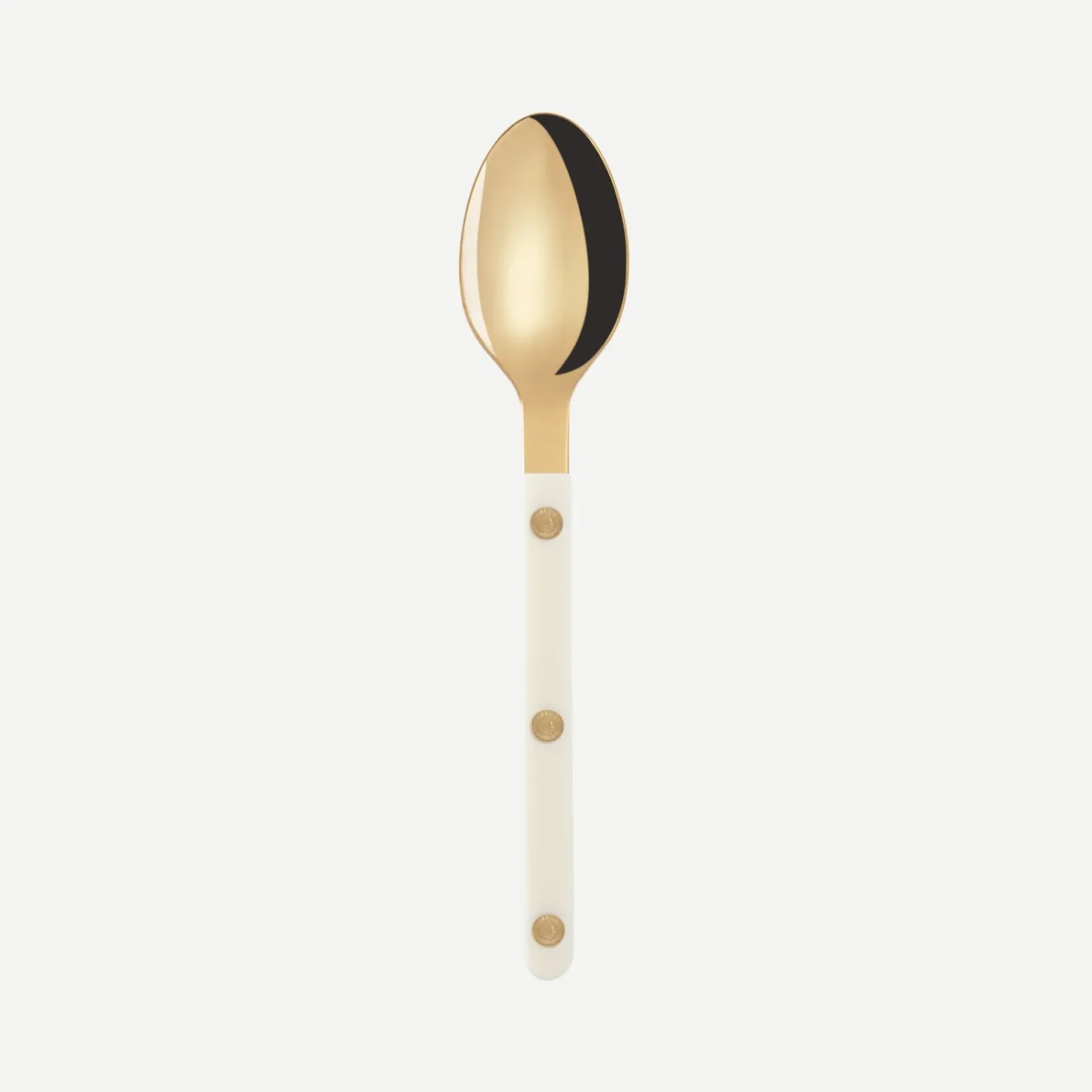 Sabre Paris Bistrot Gold Solid, Ivory | Teaspoon