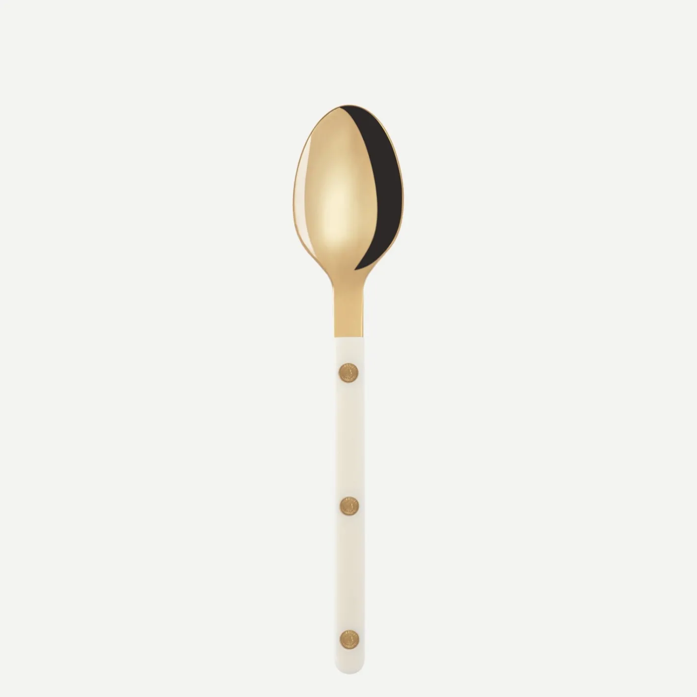 Sabre Paris Bistrot Gold Solid, Ivory | Dessert Spoon