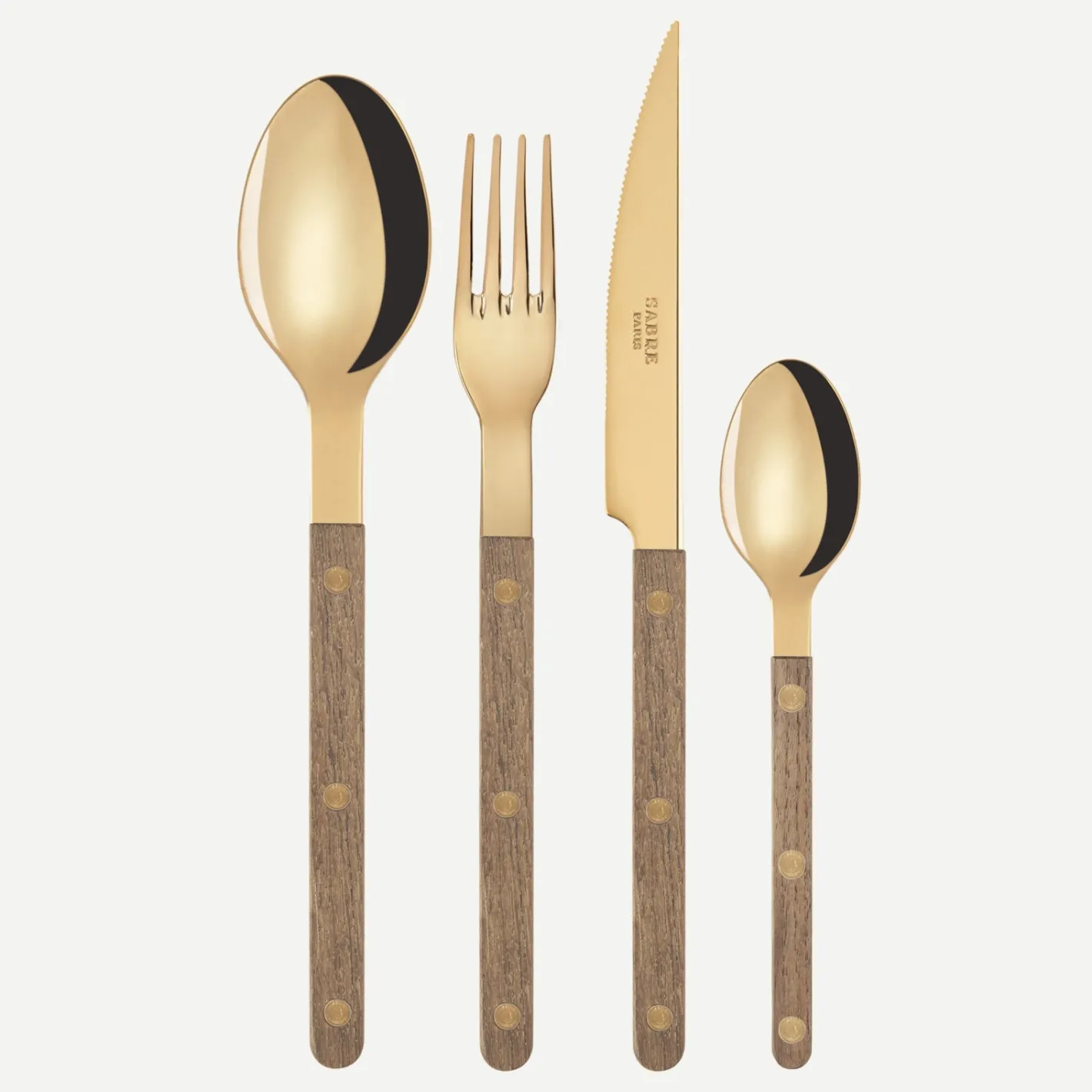 Sabre Paris Bistrot Gold Teak, Teak | 24 Pieces Set