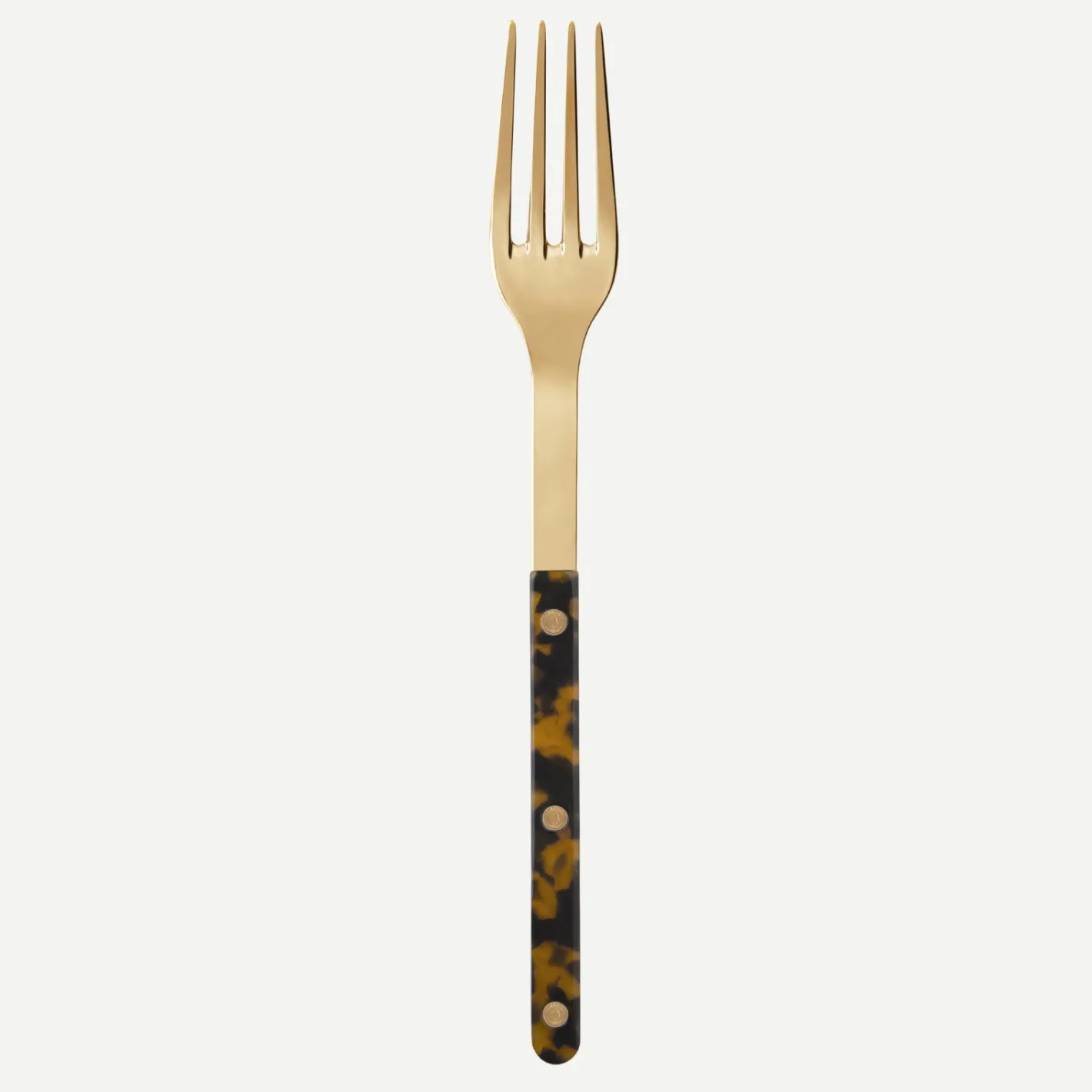 Sabre Paris Bistrot Gold Tortoise, Faux Tortoise | Serving Fork