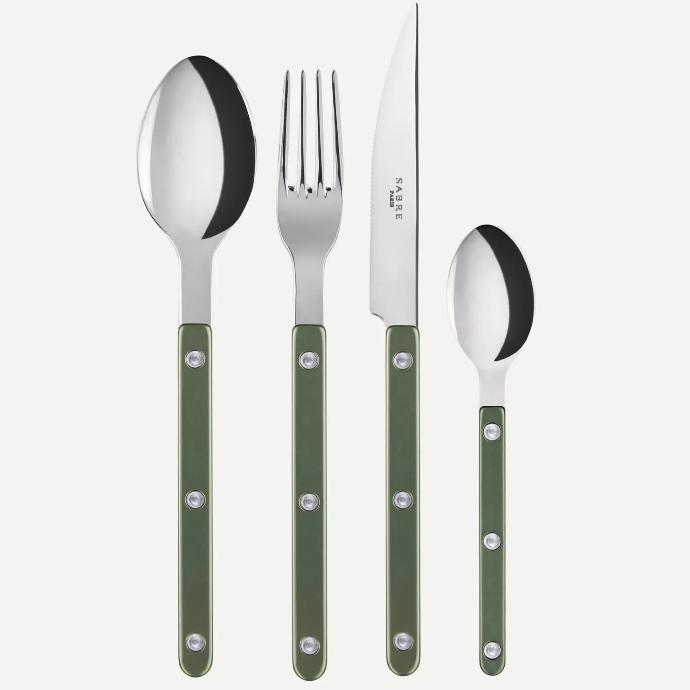 Sabre Paris Bistrot Pearly, Dark green | Set Of 4 Pieces