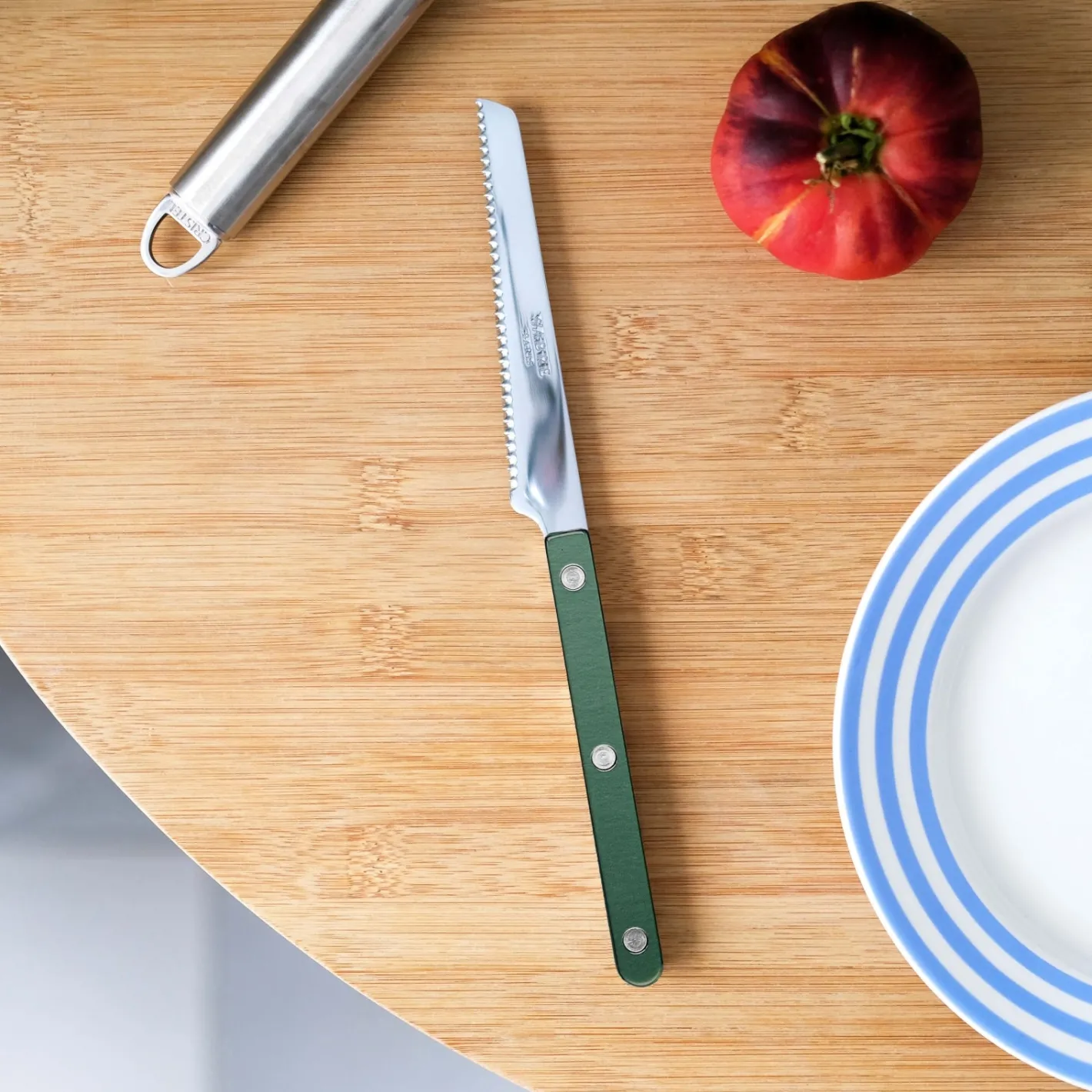 Sabre Paris Bistrot Pearly, Dark green | Tomato Knife