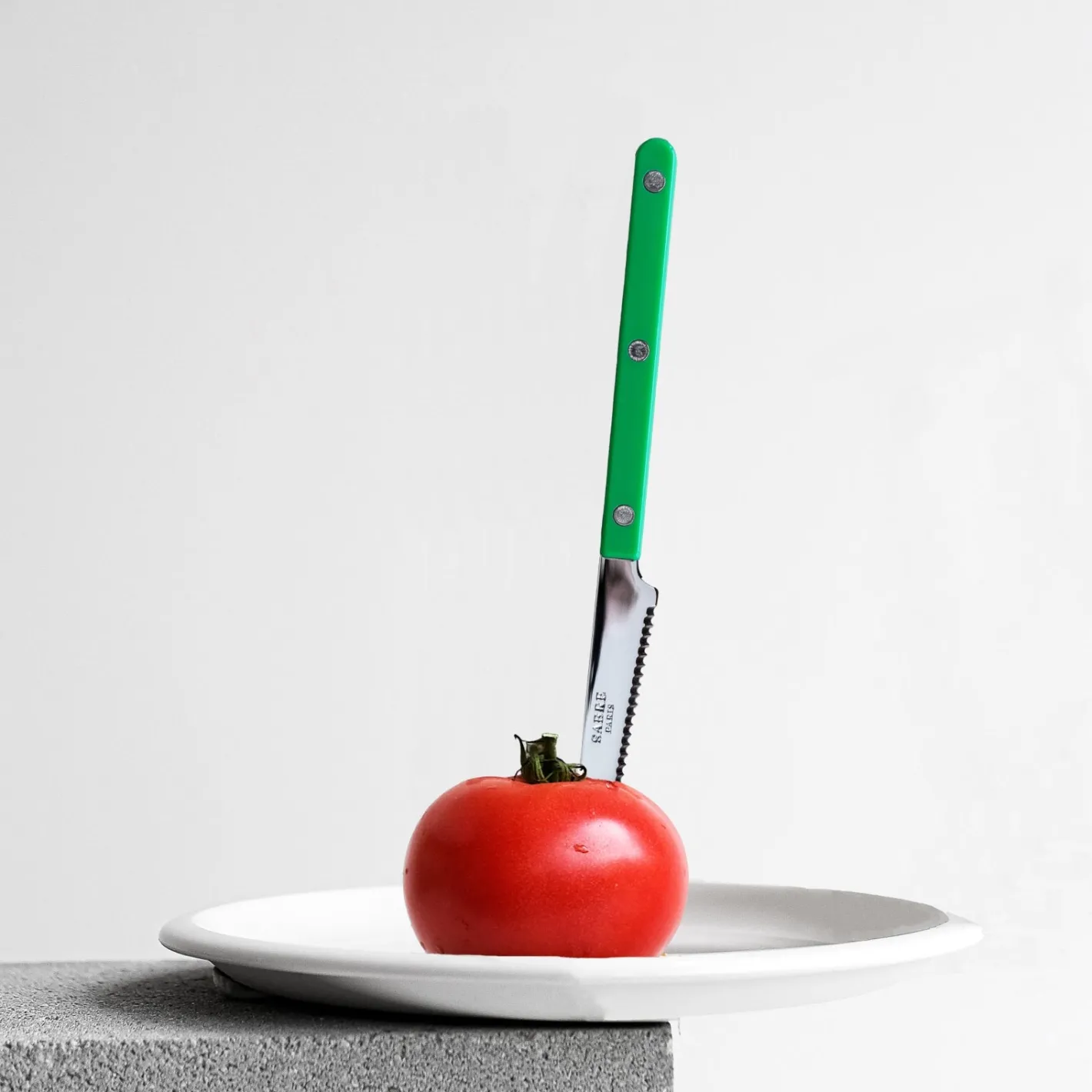Sabre Paris Bistrot Pearly, Garden green | Tomato Knife