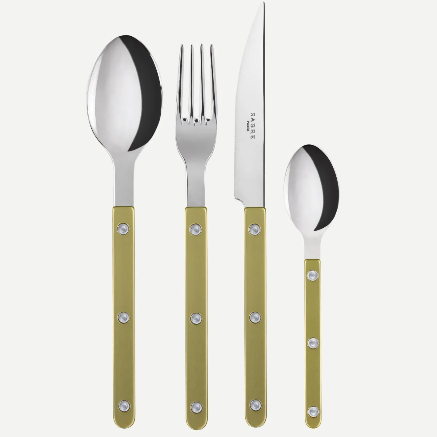 Sabre Paris Bistrot Pearly, Moss | Set Of 4 Pieces