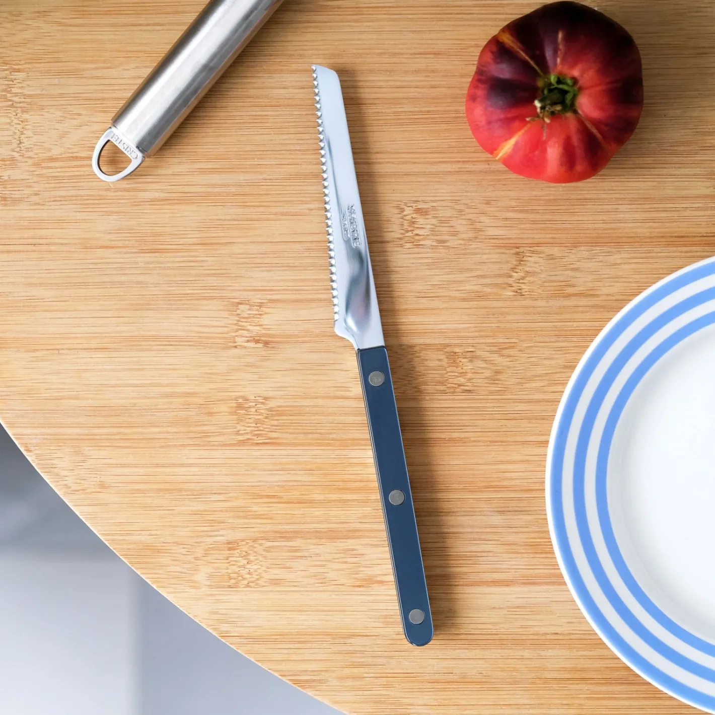 Sabre Paris Bistrot Pearly, Steel blue | Tomato Knife