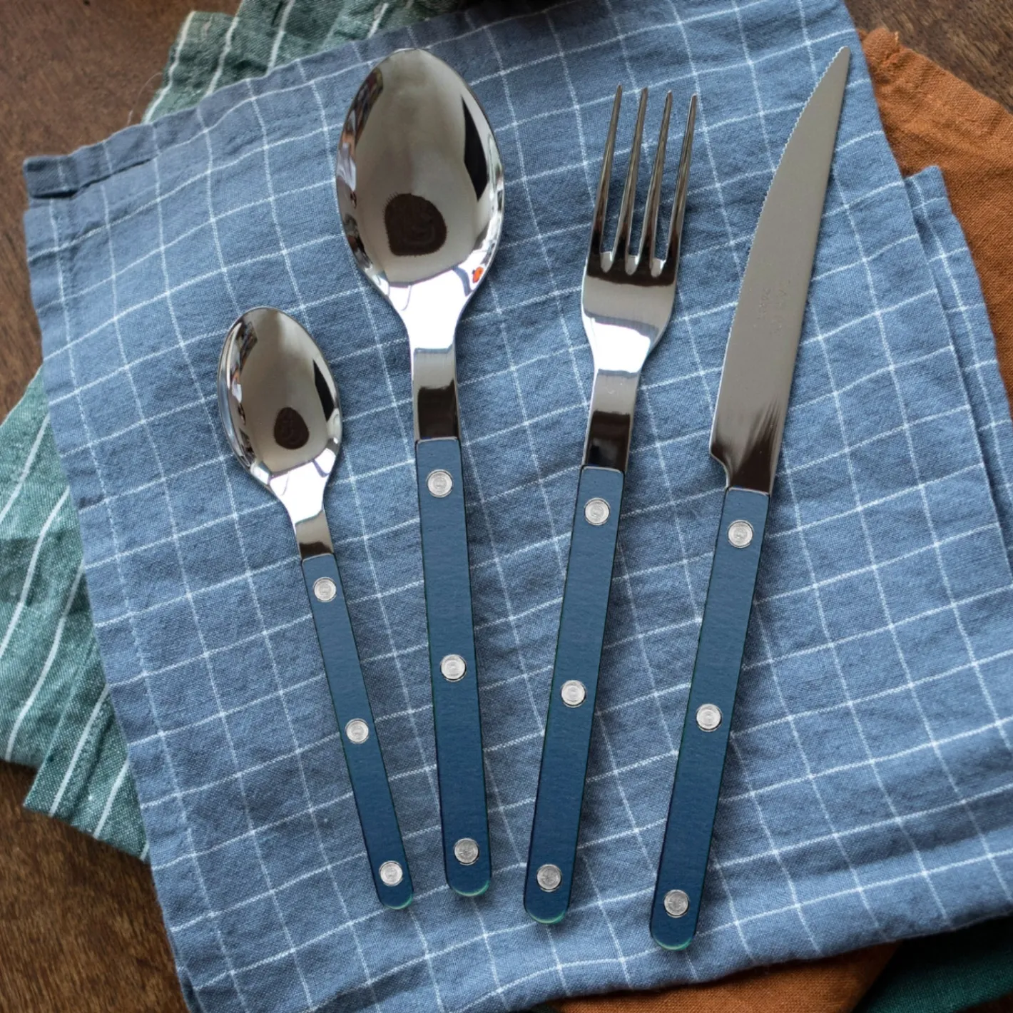 Sabre Paris Bistrot Pearly, Steel blue | Teaspoon