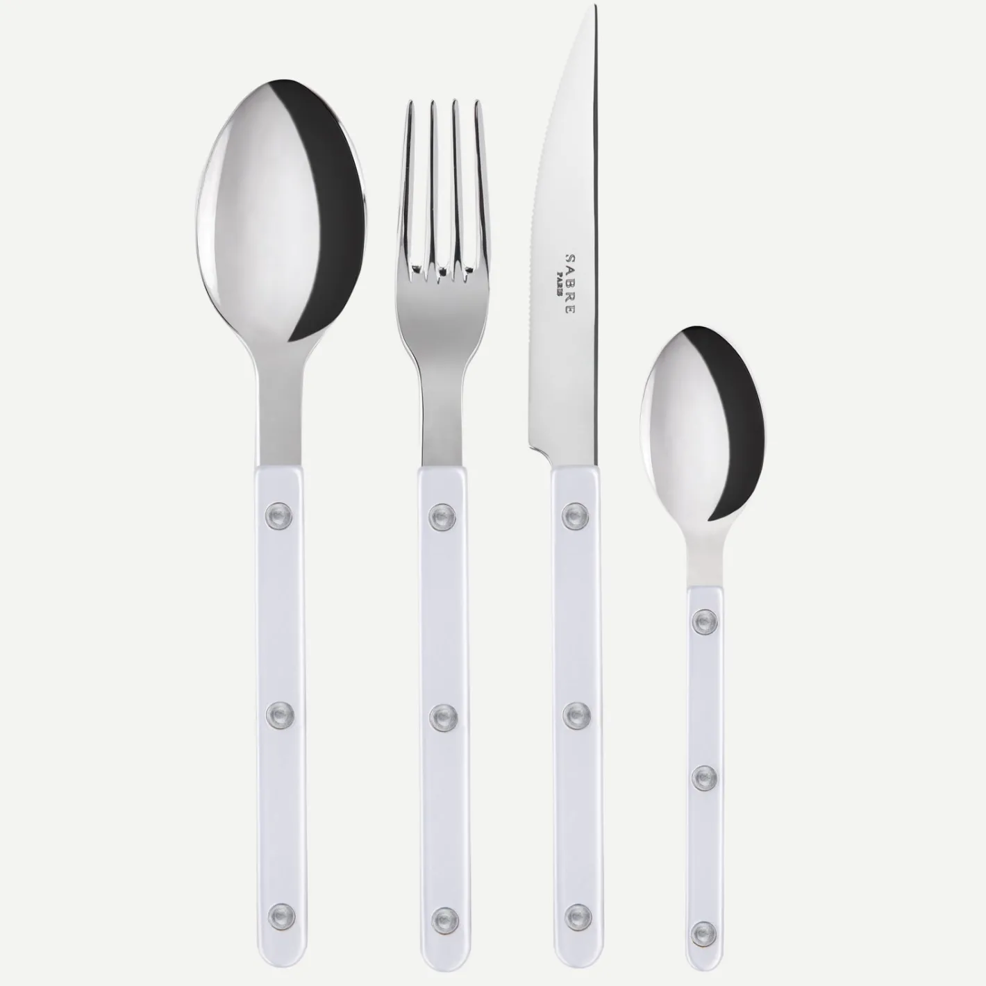 Sabre Paris Bistrot Pearly, White | Set Of 4 Pieces