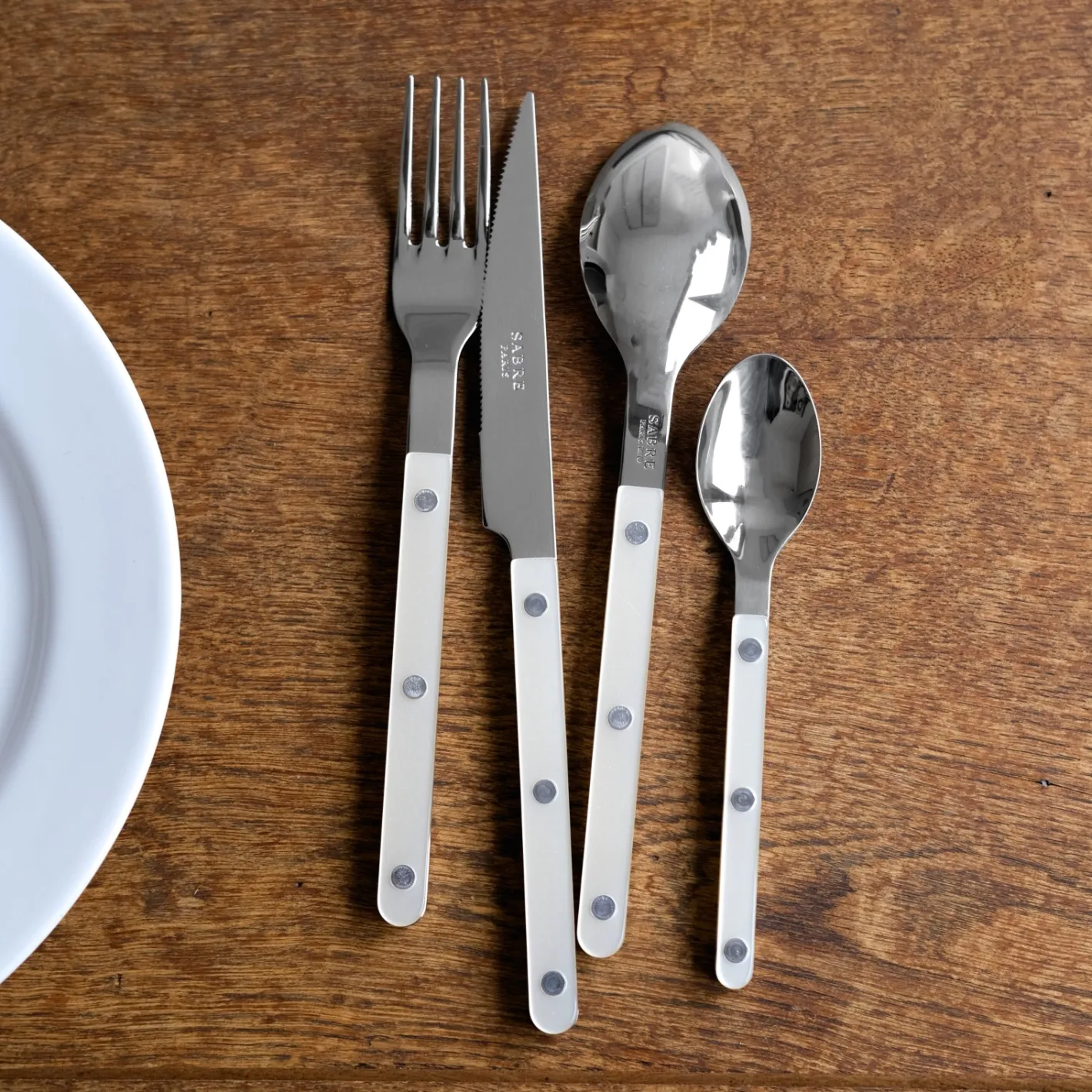 Sabre Paris Bistrot Pearly, White | Set Of 4 Pieces