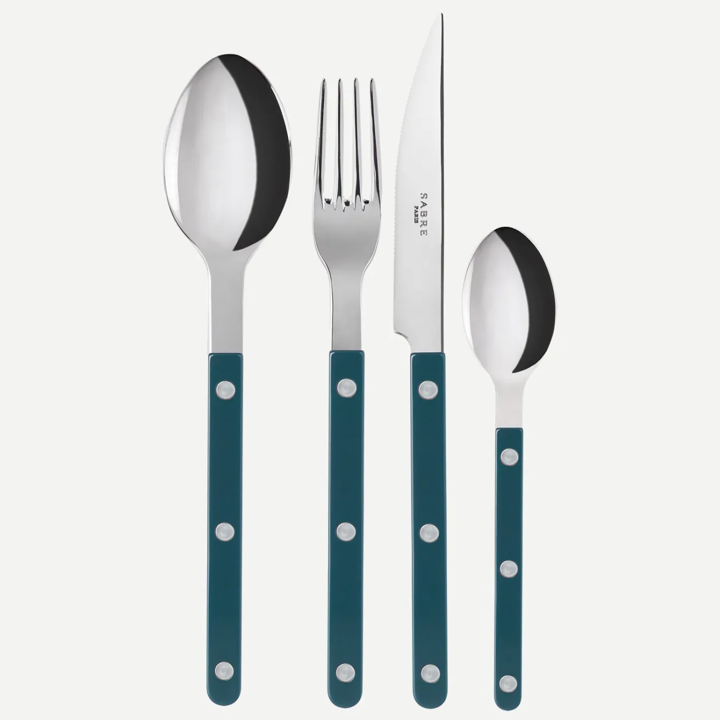 Sabre Paris Bistrot Solid, Aquamarine | Set Of 4 Pieces
