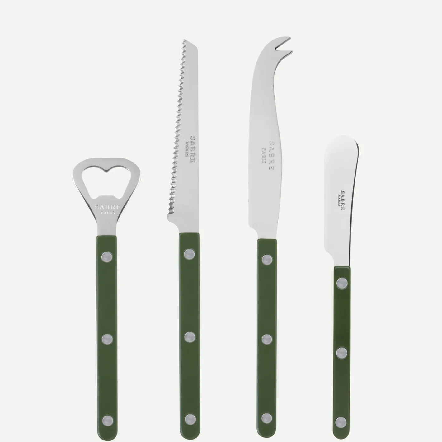 Sabre Paris Bistrot Solid, Green | Aperitif Set
