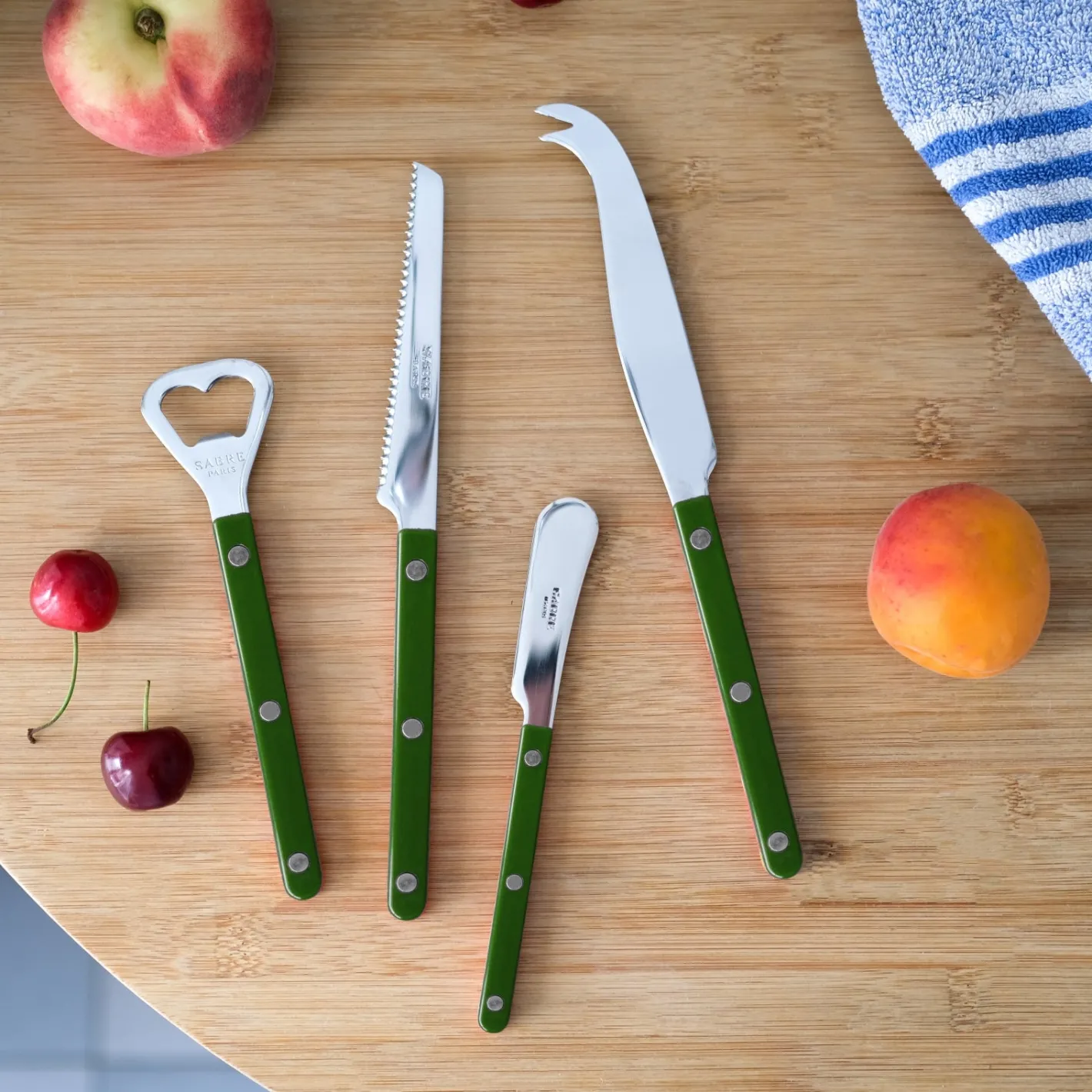 Sabre Paris Bistrot Solid, Green | Aperitif Set