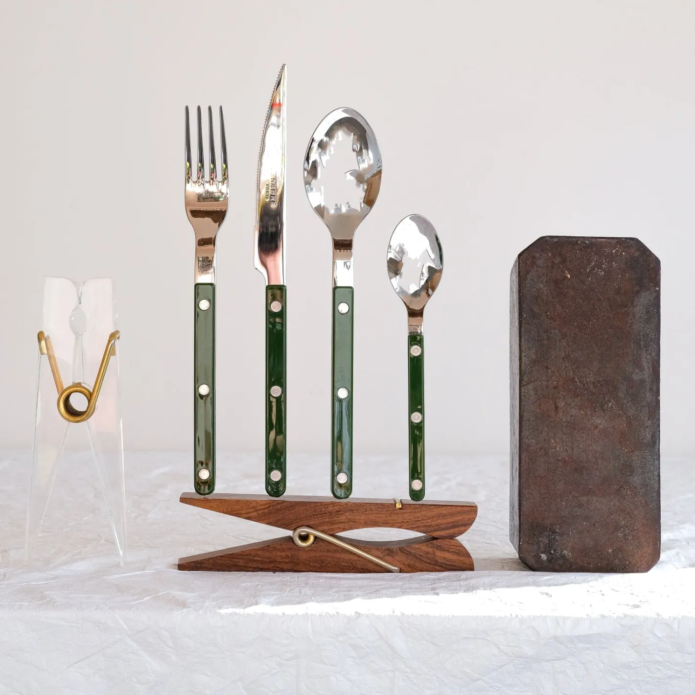 Sabre Paris Bistrot Solid, Green | Teaspoon