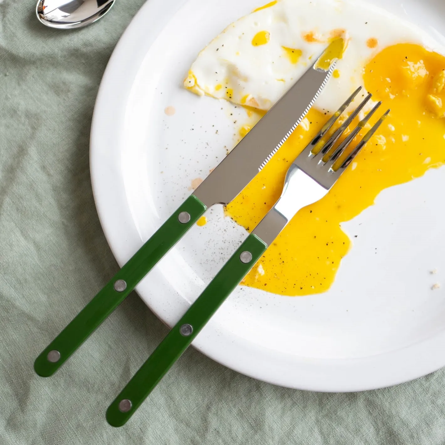 Sabre Paris Bistrot Solid, Green | Dinner Fork
