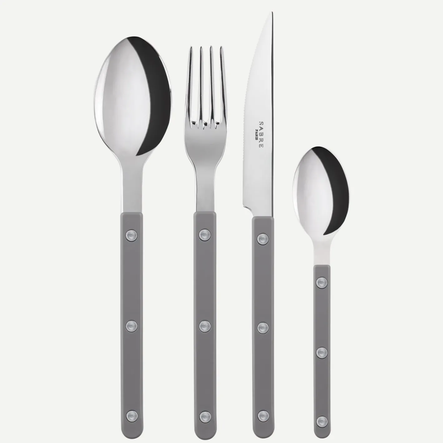 Sabre Paris Bistrot Solid, Grey | 24 Pieces Set