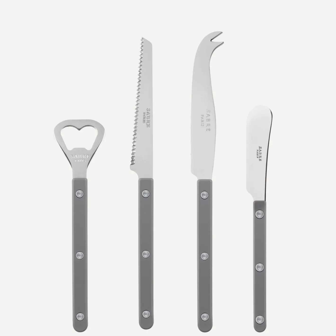 Sabre Paris Bistrot Solid, Grey | Aperitif Set