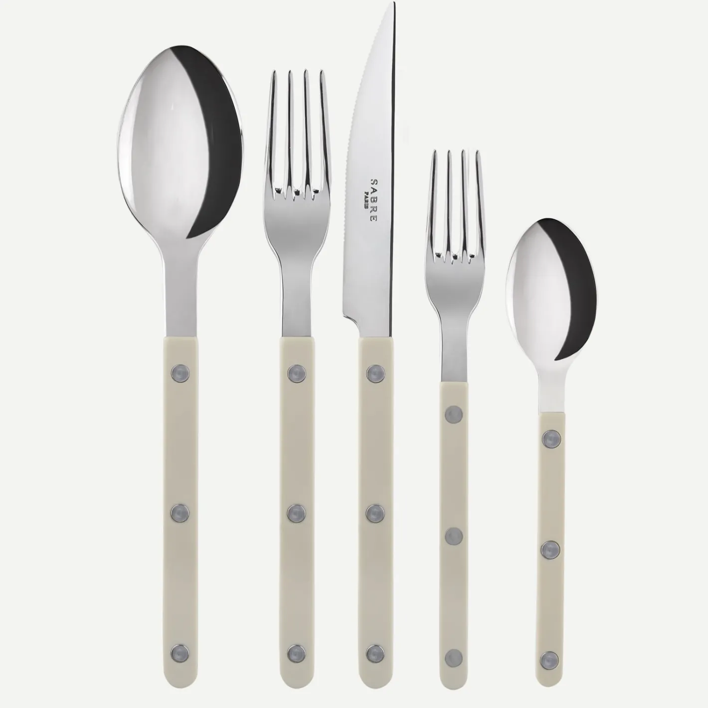 Sabre Paris Bistrot Solid, Light kaki | 20 Pieces Set