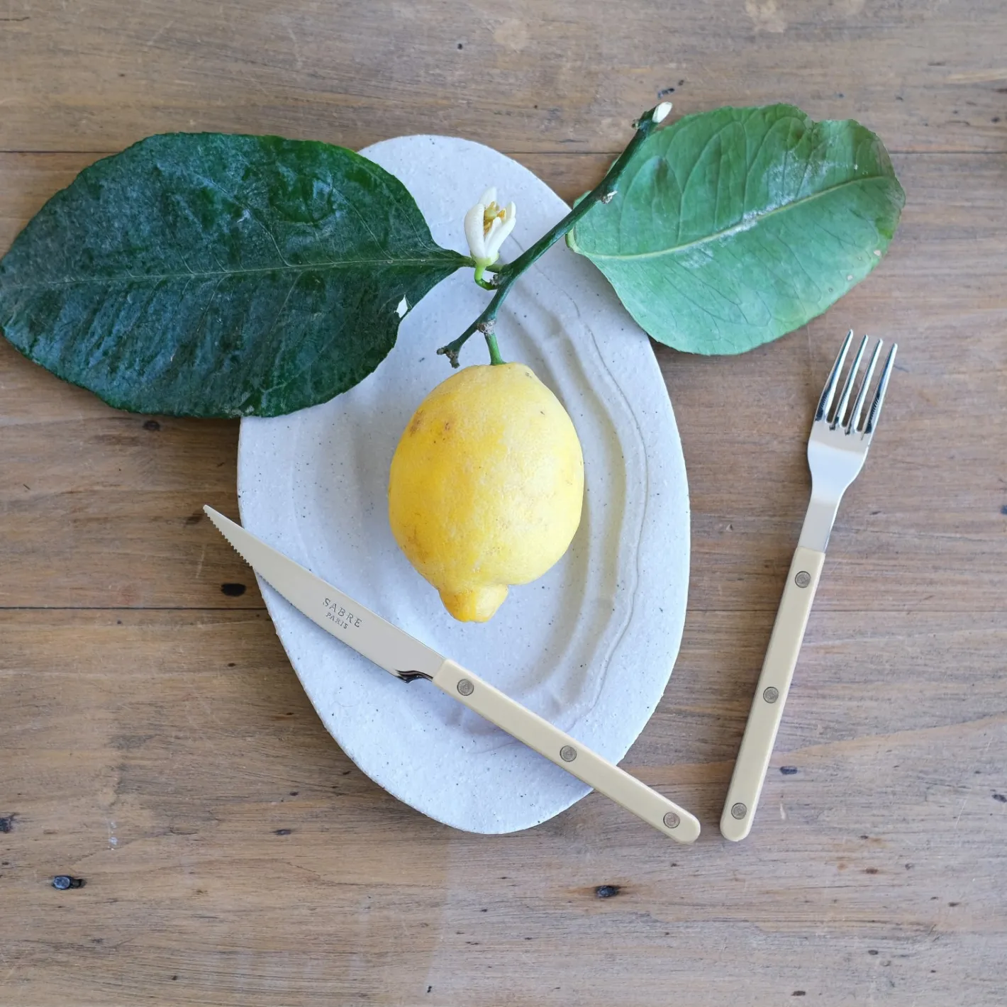 Sabre Paris Bistrot Solid, Light kaki | Dessert Knife