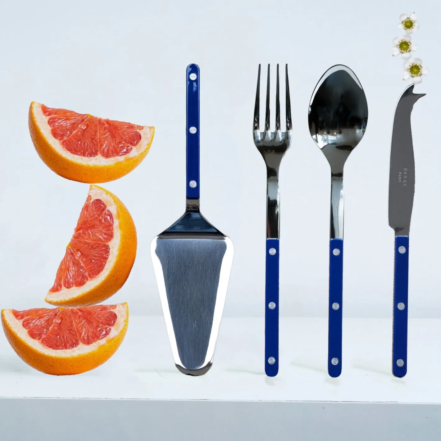 Sabre Paris Bistrot Solid, Navy blue | Set Of 4 Must-have Serving Pieces