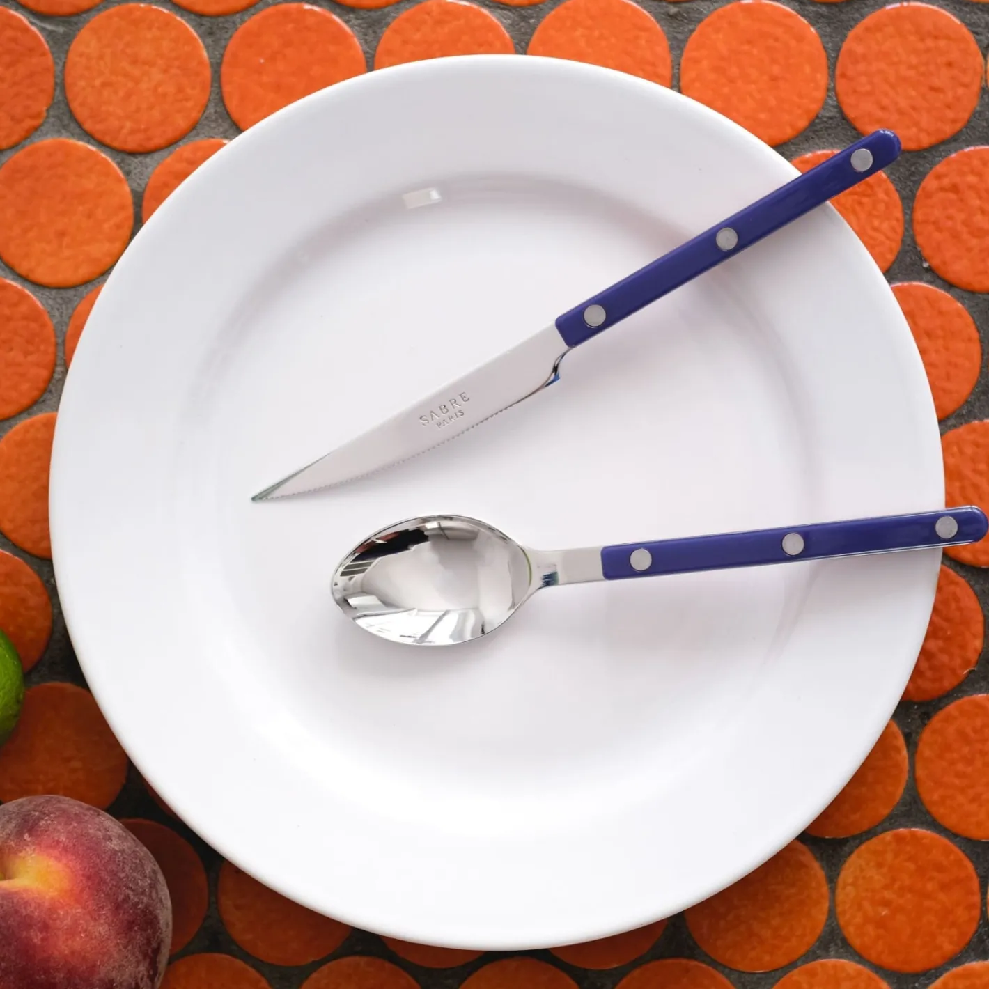 Sabre Paris Bistrot Solid, Navy blue | Soup Spoon
