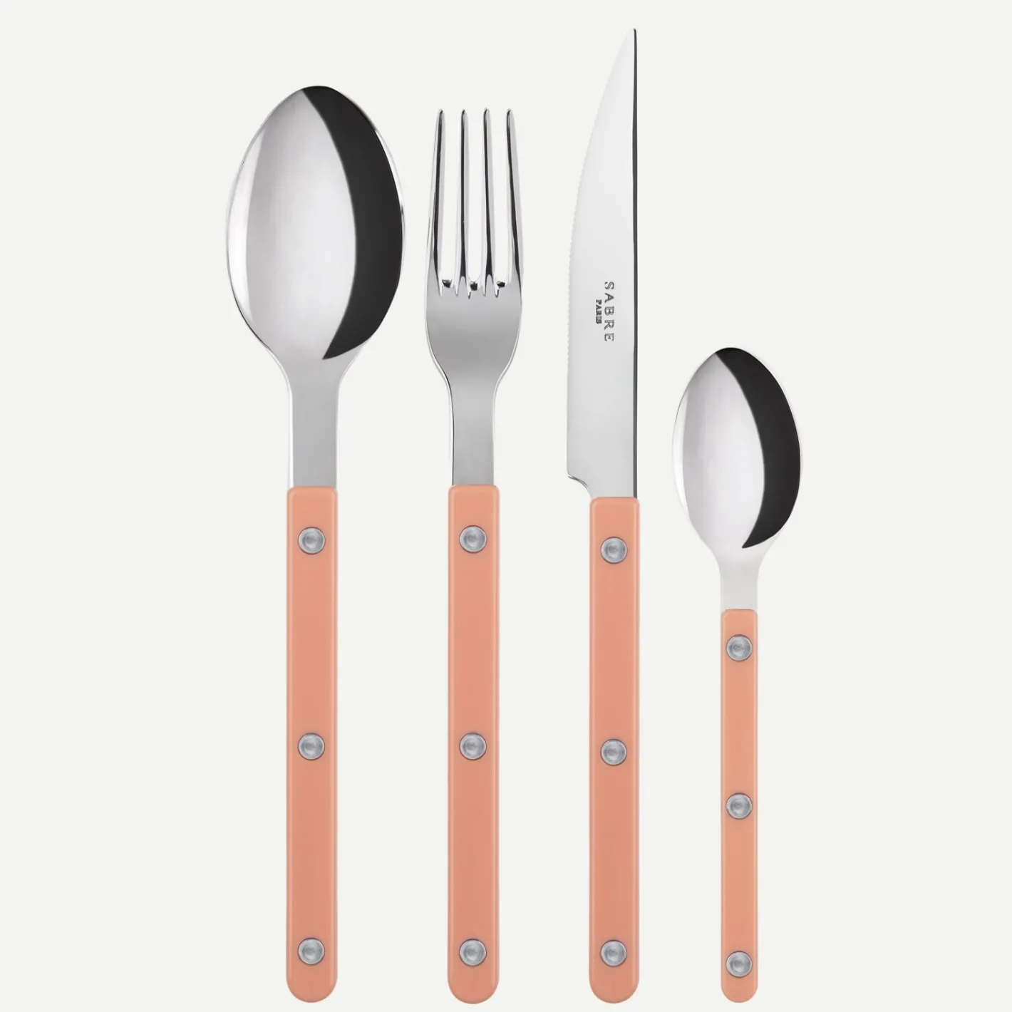 Sabre Paris Bistrot Solid, Nude Pink | 24 Pieces Set