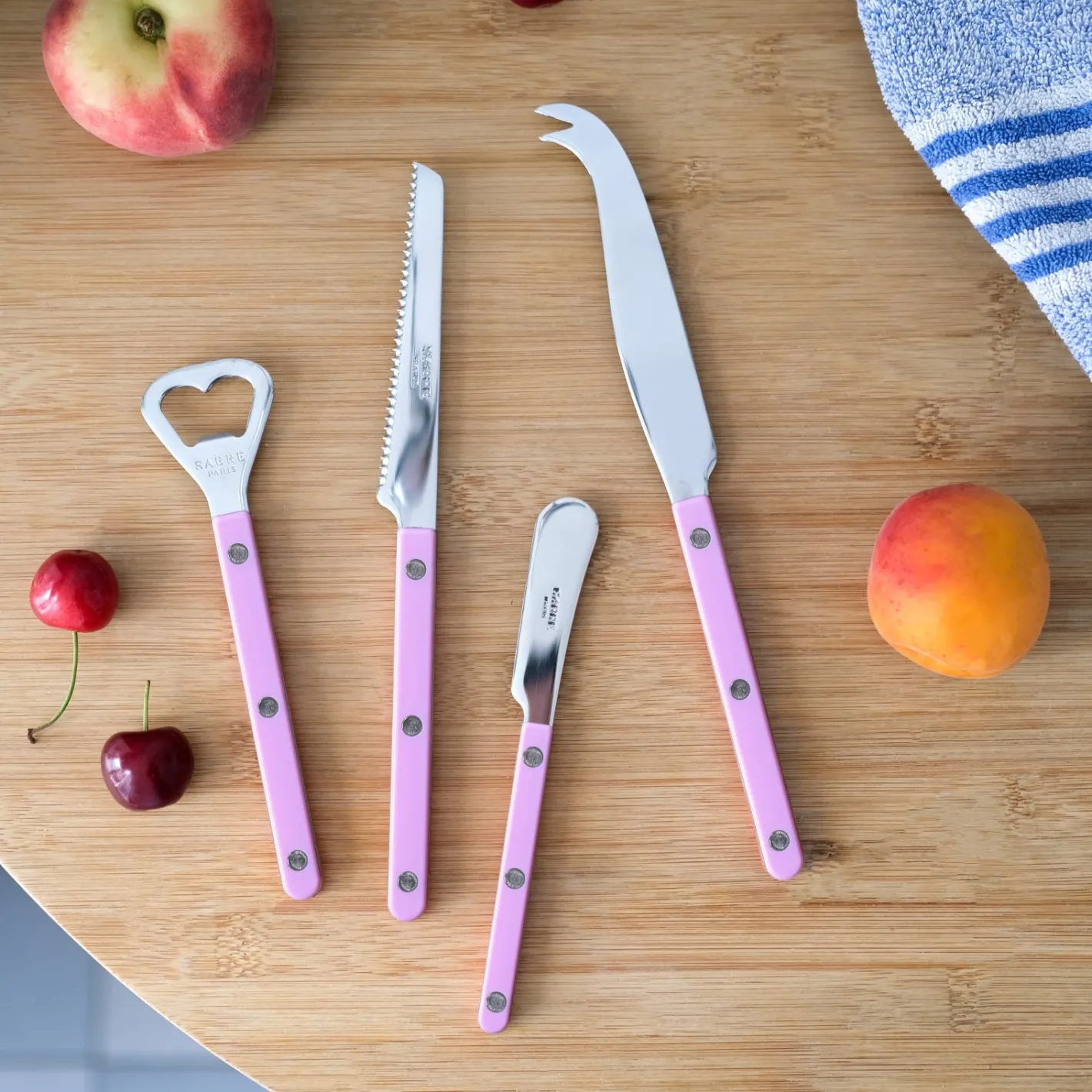 Sabre Paris Bistrot Solid, Pink | Aperitif Set