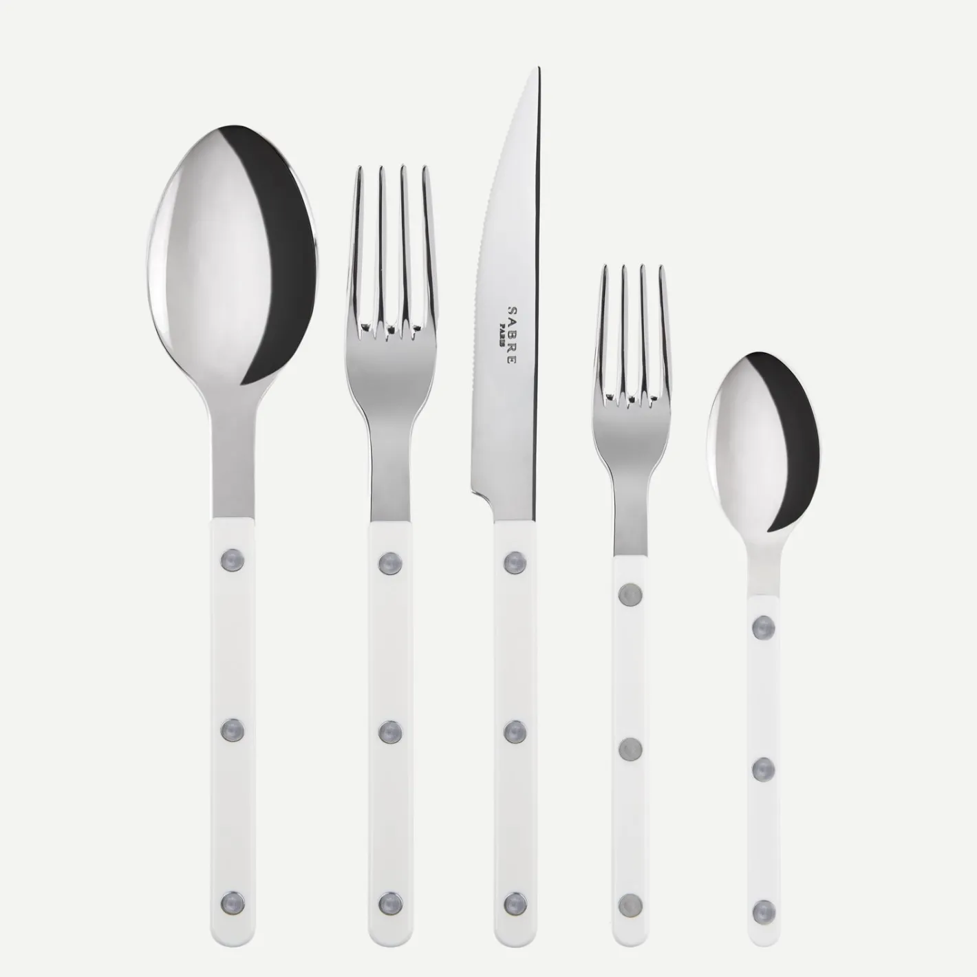 Sabre Paris Bistrot Solid, White | 20 Pieces Set