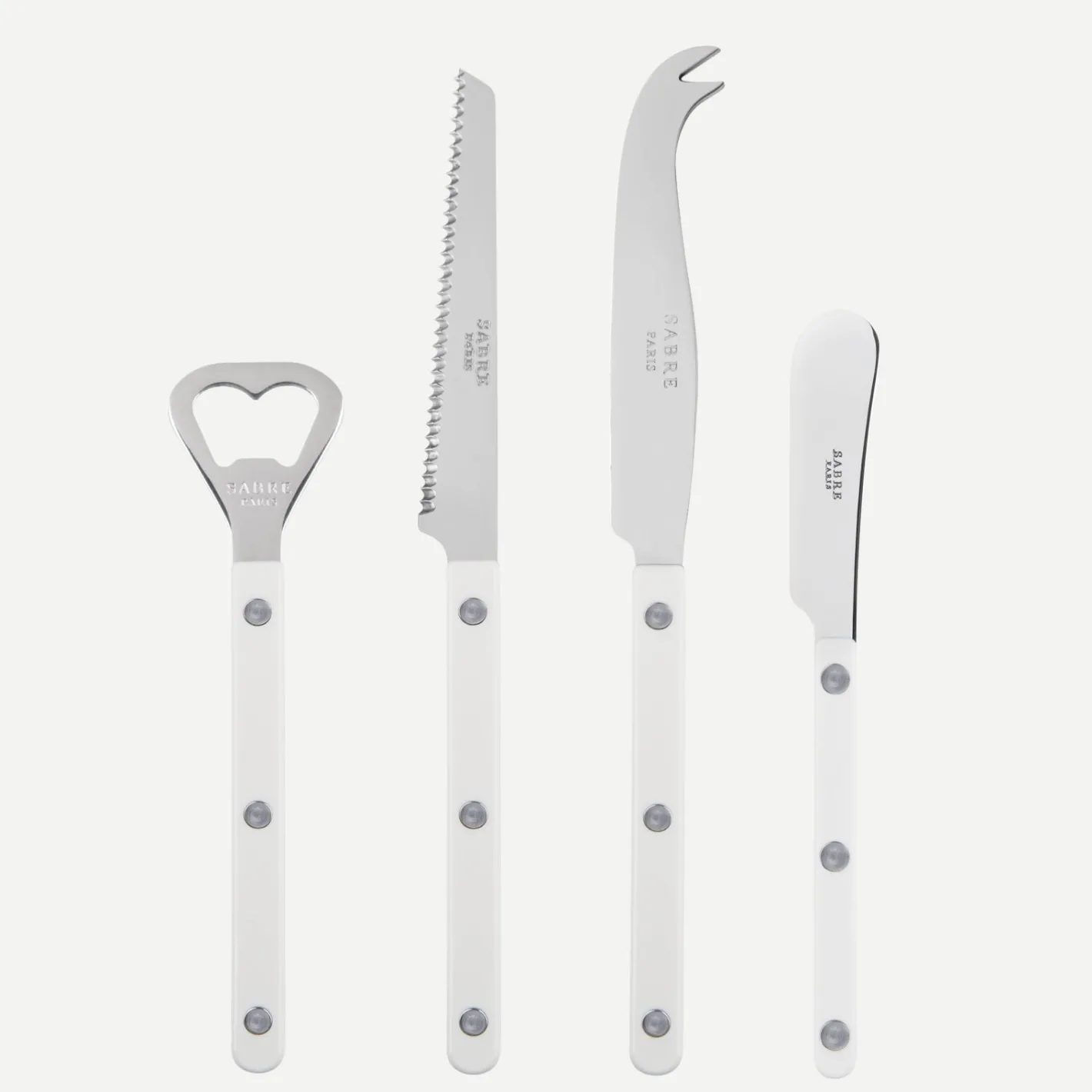 Sabre Paris Bistrot Solid, White | Aperitif Set