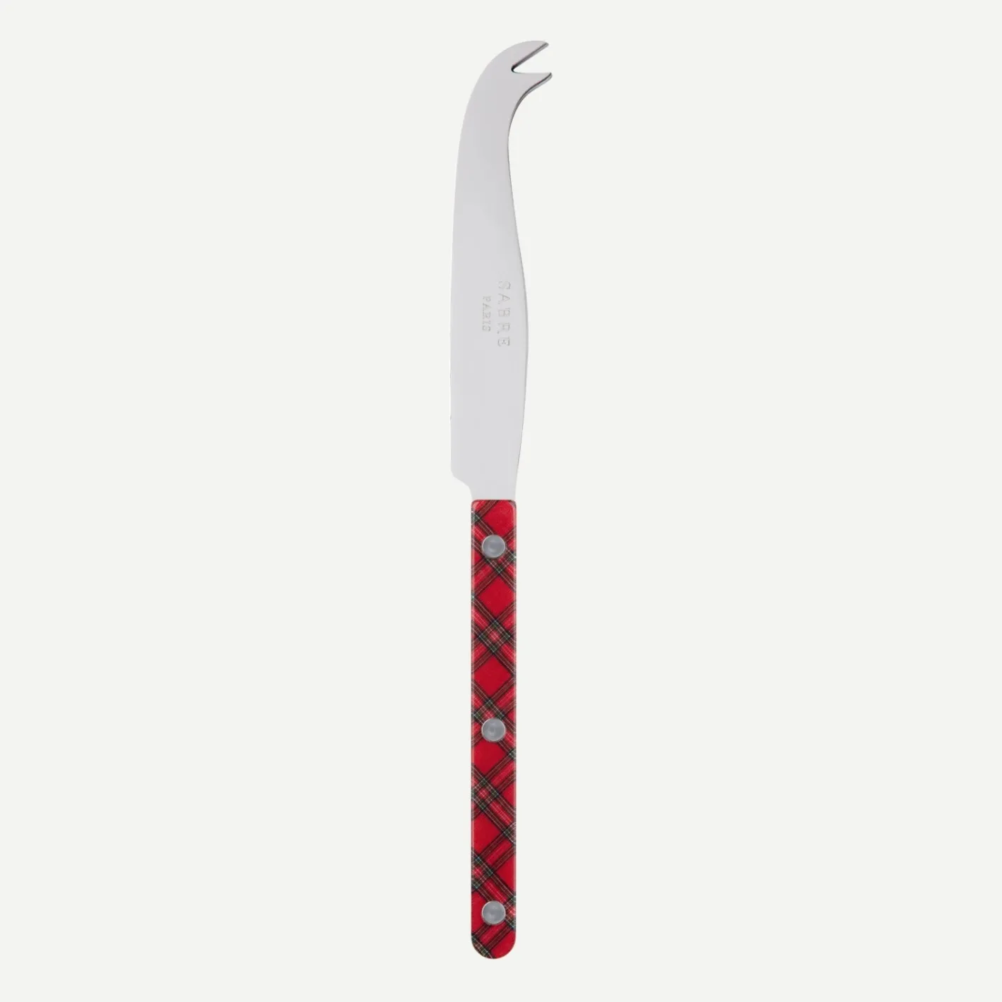 Sabre Paris Bistrot Tartan, Red | Cheese Knife