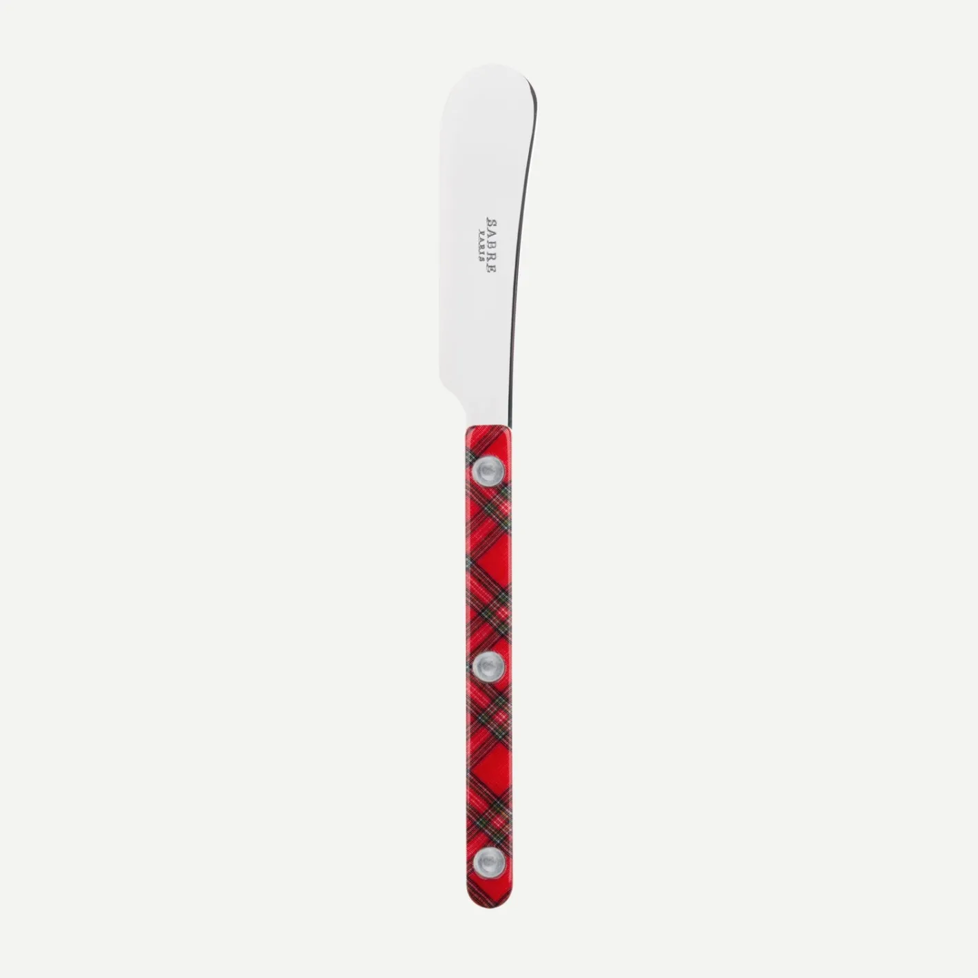 Sabre Paris Bistrot Tartan, Red | Butter Spreader