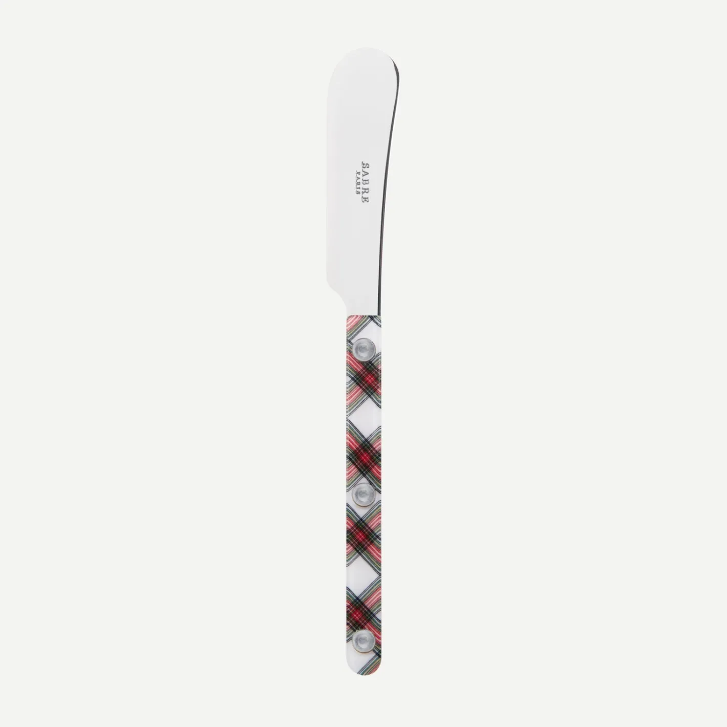 Sabre Paris Bistrot Tartan, White | Butter Spreader