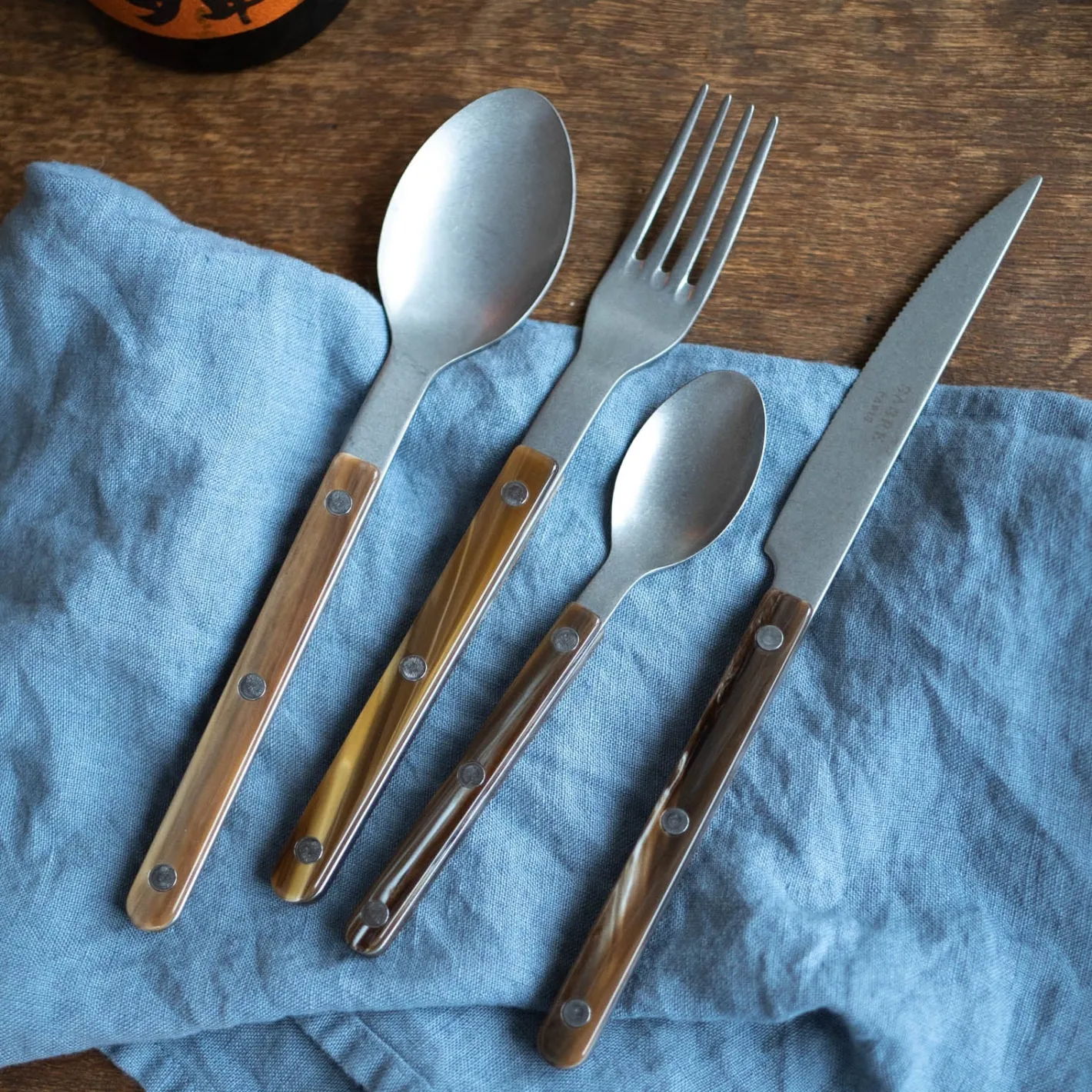 Sabre Paris Bistrot Vintage Buffalo, Faux Buffalo | Set Of 4 Pieces