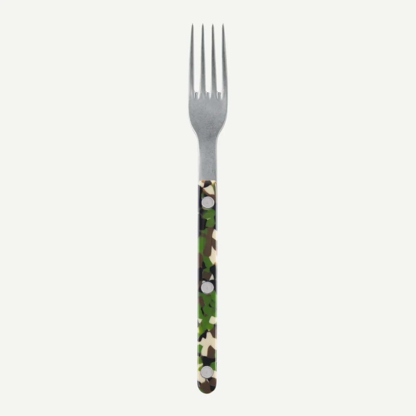 Sabre Paris Bistrot Vintage Camouflage, Green | Salad Fork