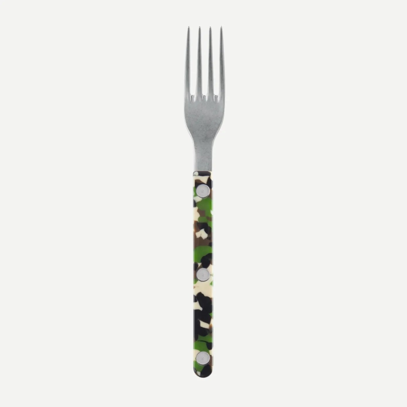 Sabre Paris Bistrot Vintage Camouflage, Green | Small Fork