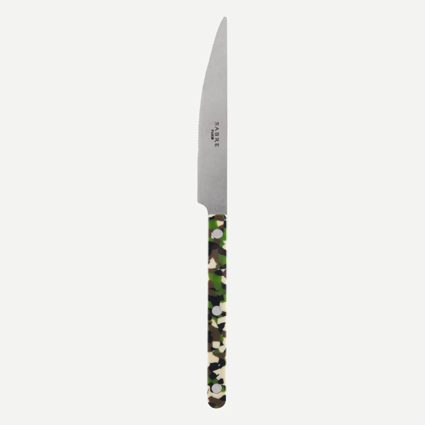 Sabre Paris Bistrot Vintage Camouflage, Green | Dinner Knife
