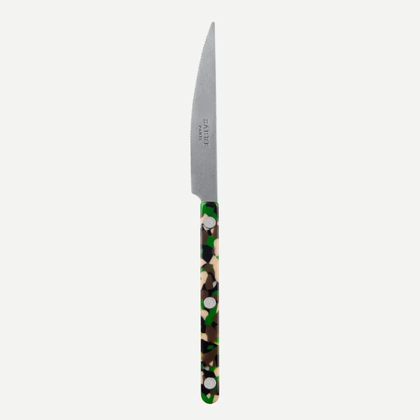 Sabre Paris Bistrot Vintage Camouflage, Green | Dessert Knife