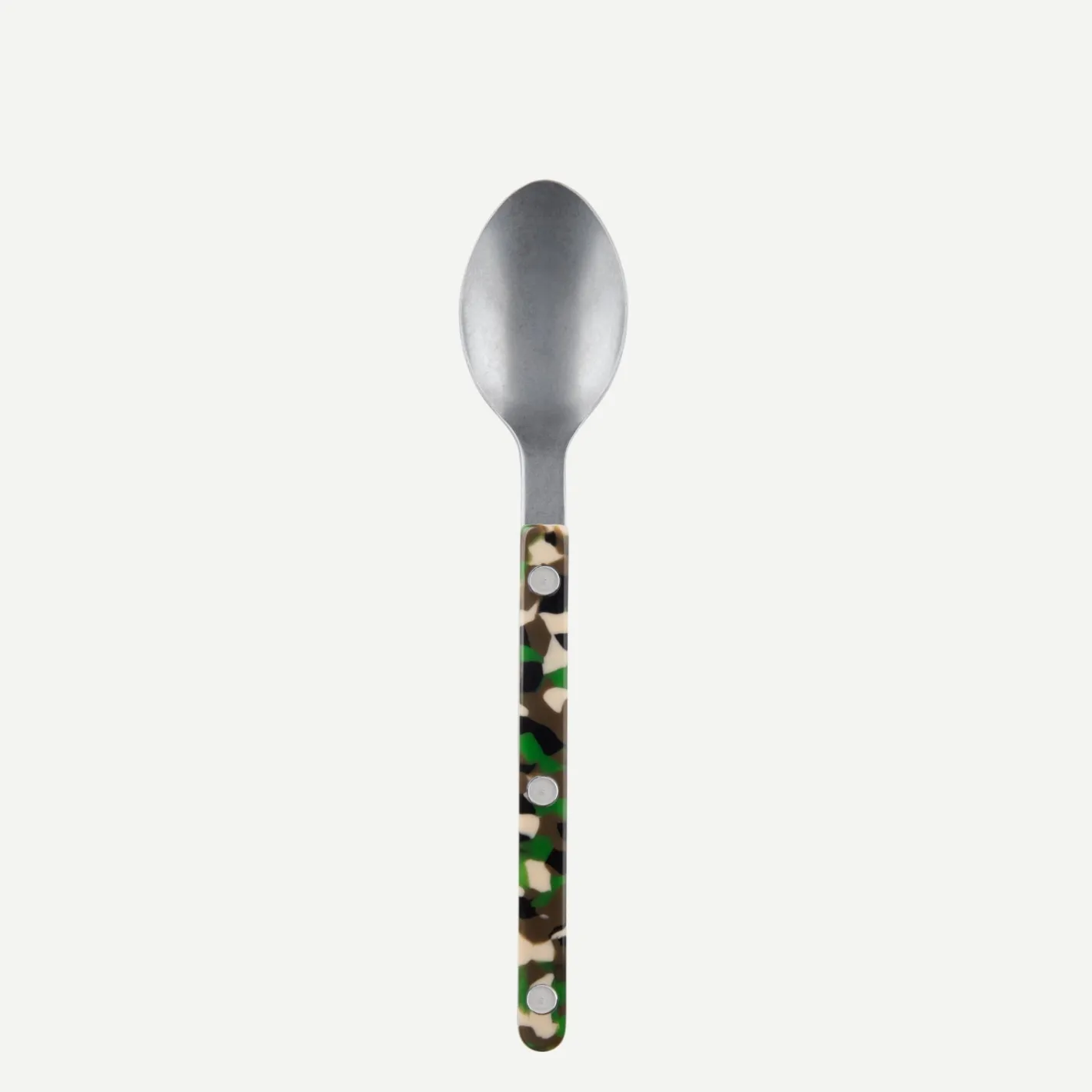 Sabre Paris Bistrot Vintage Camouflage, Green | Dessert Spoon