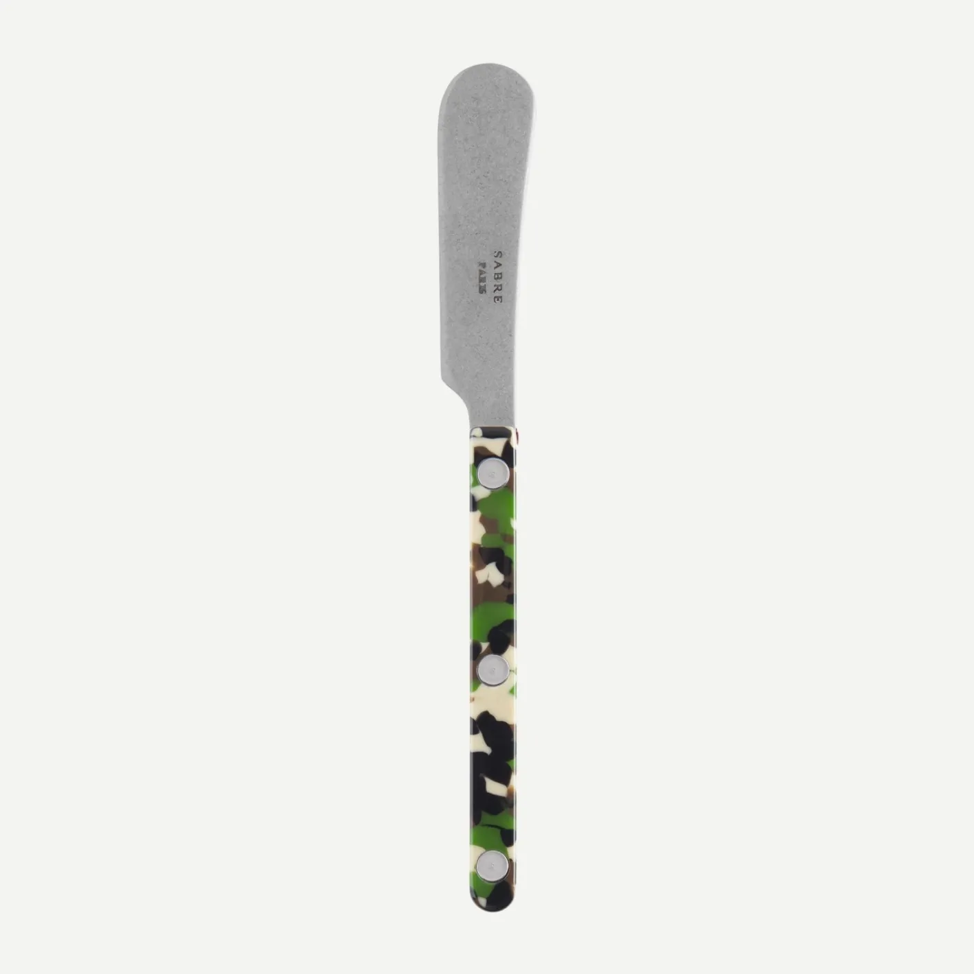 Sabre Paris Bistrot Vintage Camouflage, Green | Butter Spreader