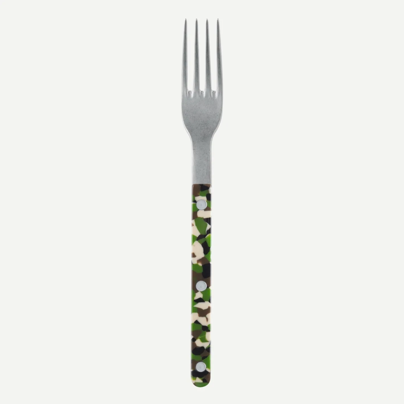Sabre Paris Bistrot Vintage Camouflage, Green | Dinner Fork