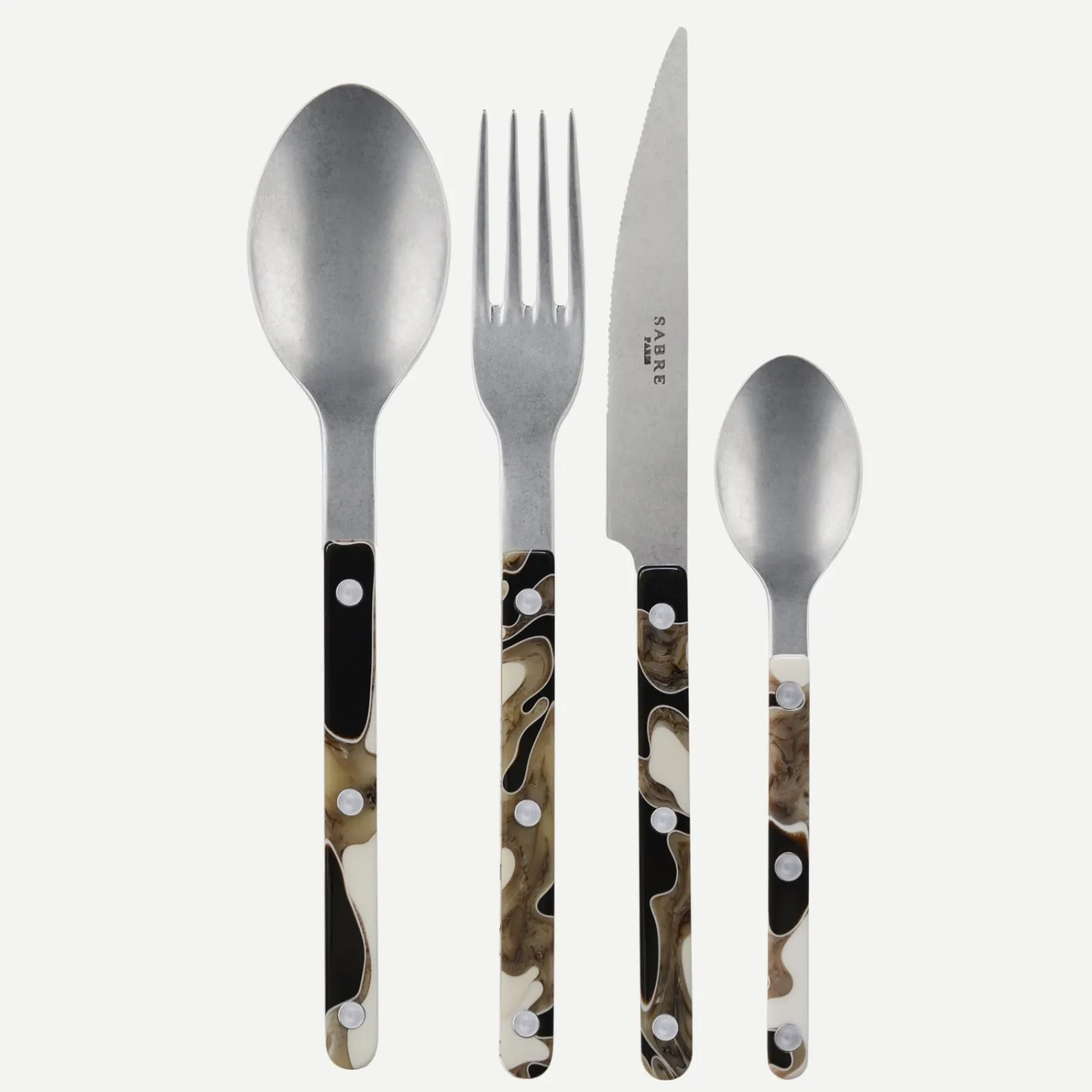 Sabre Paris Bistrot Vintage Dune, Dune Black | Set Of 4 Pieces