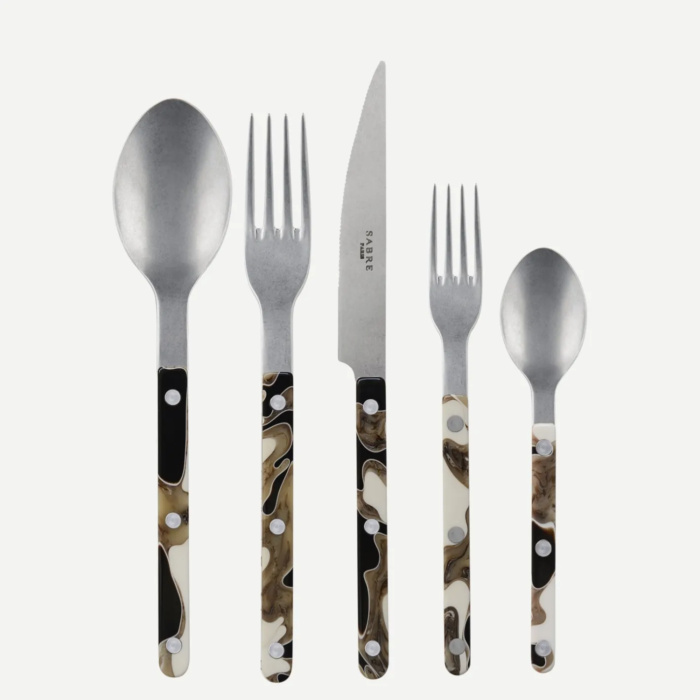 Sabre Paris Bistrot Vintage Dune, Dune Black | 20 Pieces Set