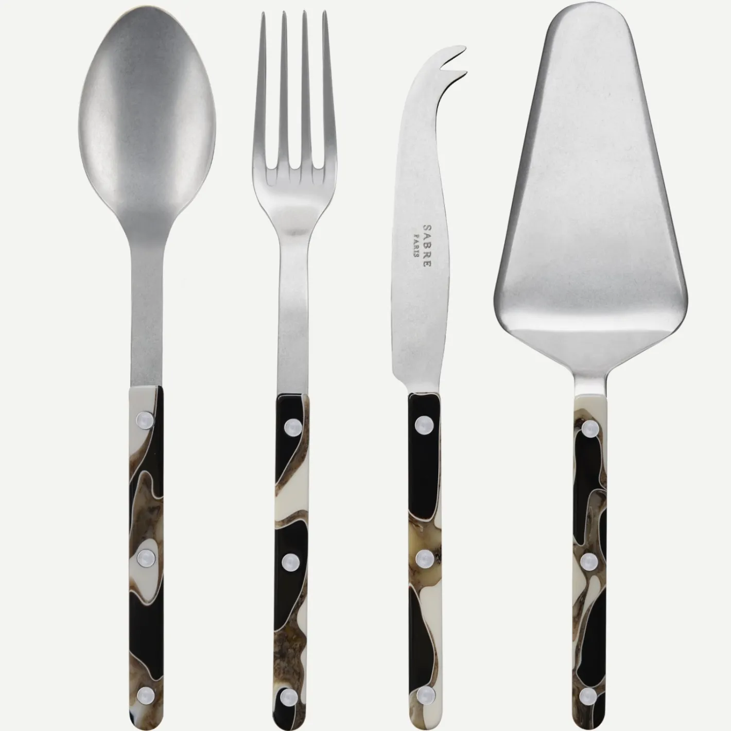 Sabre Paris Bistrot Vintage Dune, Dune Black | Set Of 4 Must-have Serving Pieces