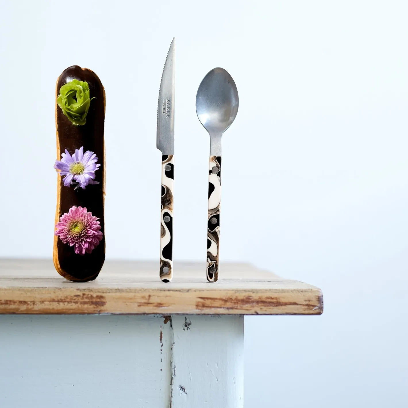 Sabre Paris Bistrot Vintage Dune, Dune Black | Dessert Spoon