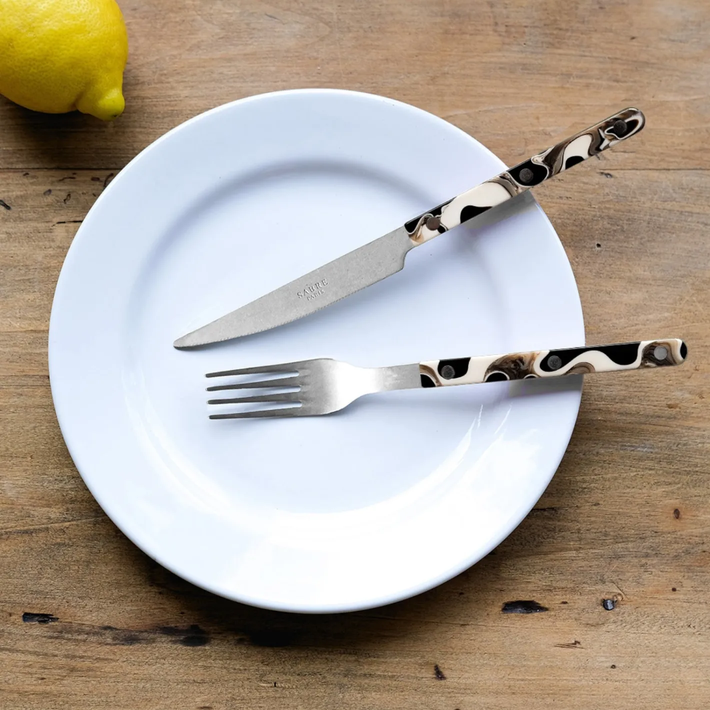 Sabre Paris Bistrot Vintage Dune, Dune Black | Dinner Fork