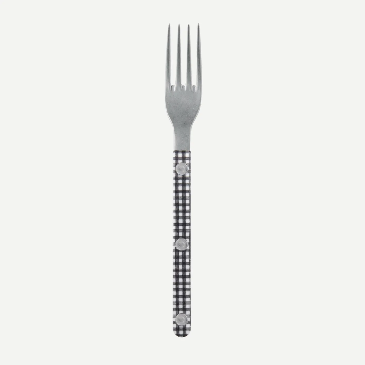 Sabre Paris Bistrot Vintage Gingham, Black | Small Fork