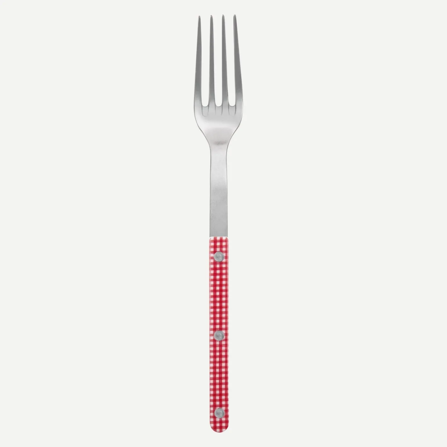 Sabre Paris Bistrot Vintage Gingham, Red | Serving Fork