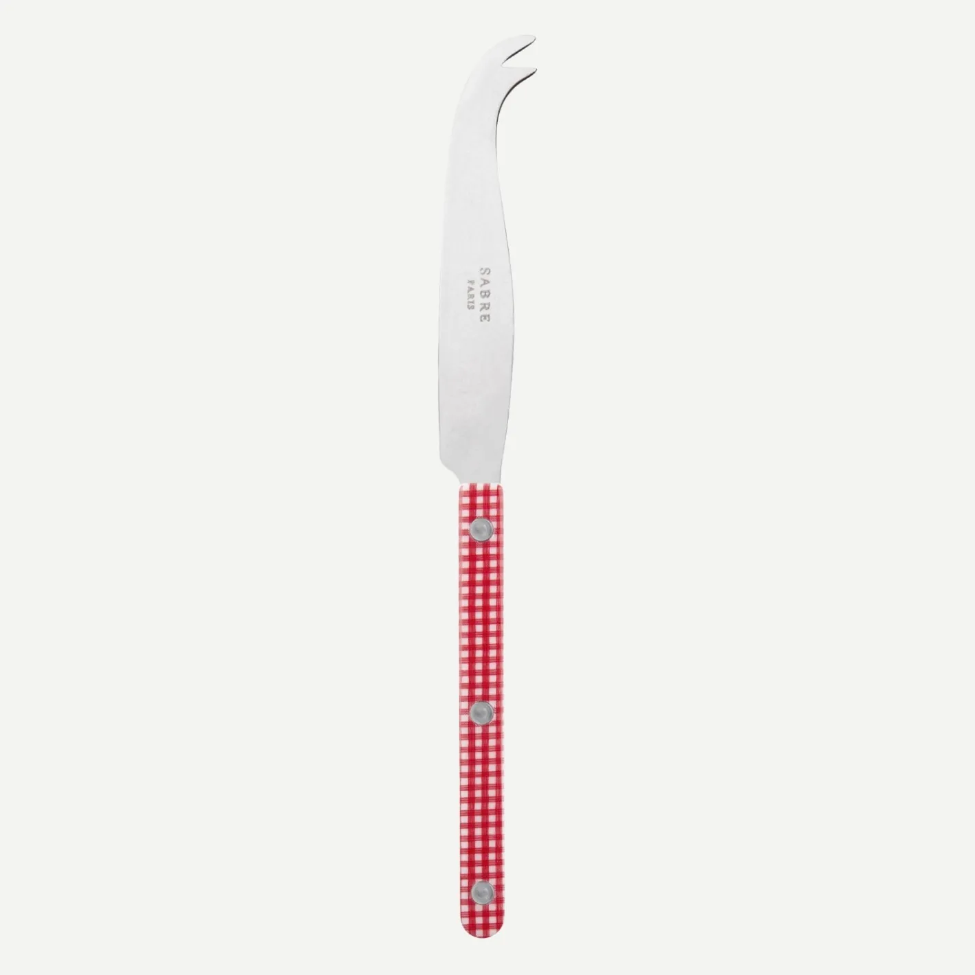 Sabre Paris Bistrot Vintage Gingham, Red | Cheese Knife