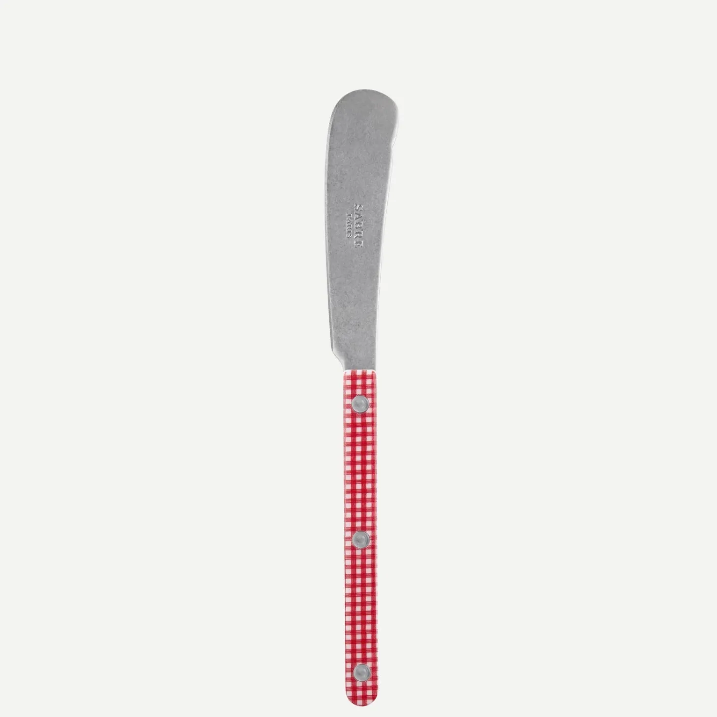 Sabre Paris Bistrot Vintage Gingham, Red | Butter Knife