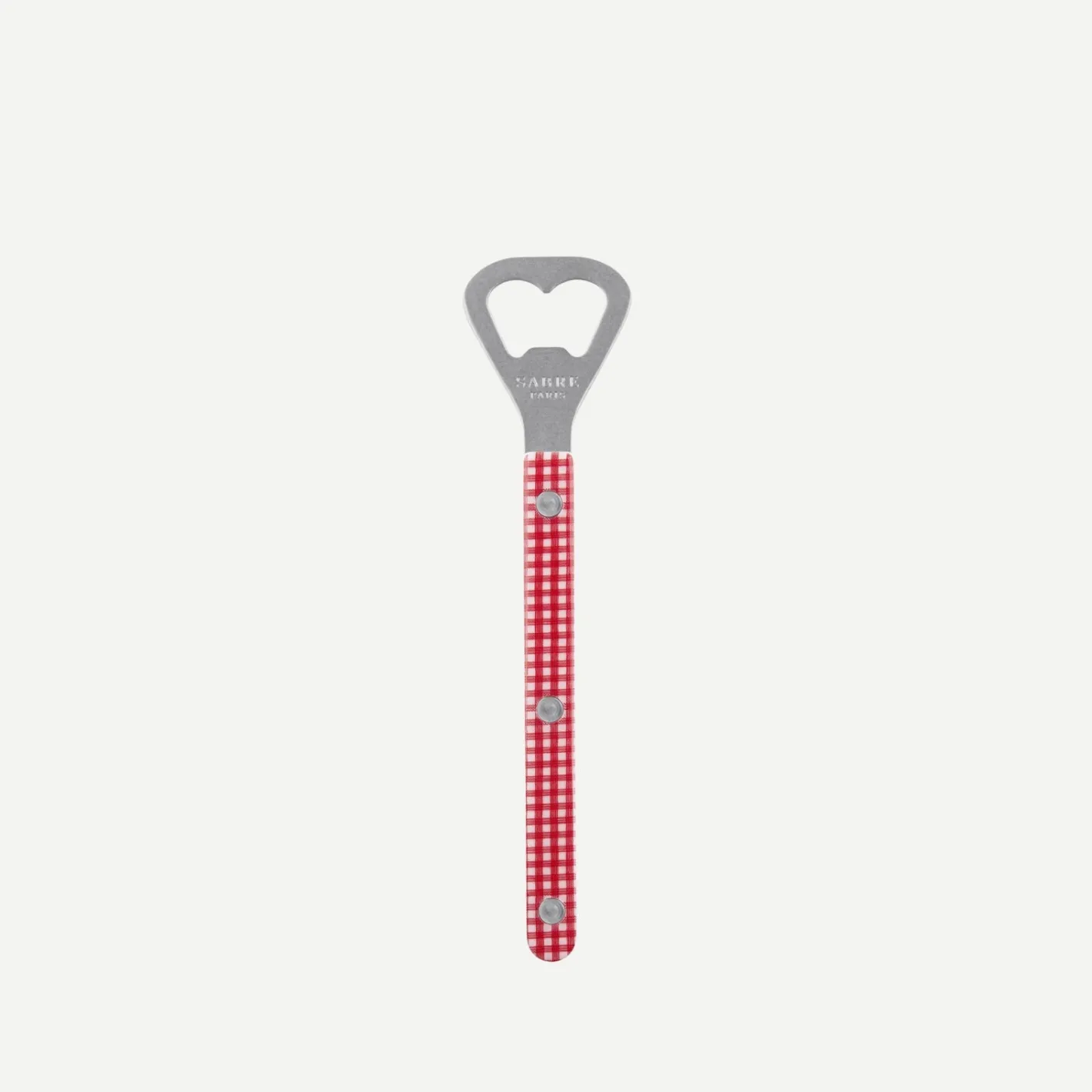Sabre Paris Bistrot Vintage Gingham, Red | Bottle Opener